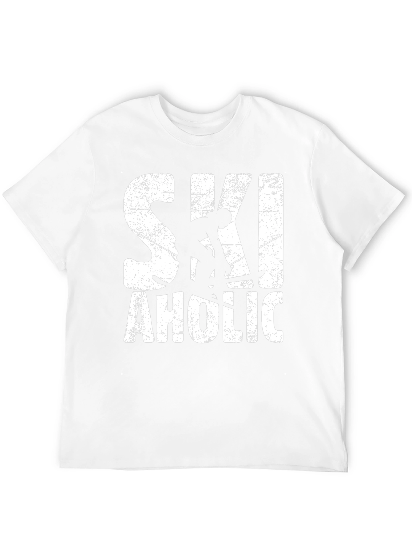 Ski-aholic Black Graphic T-Shirt
