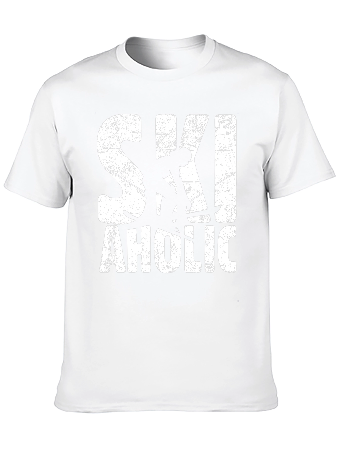 Ski-aholic Black Graphic T-Shirt