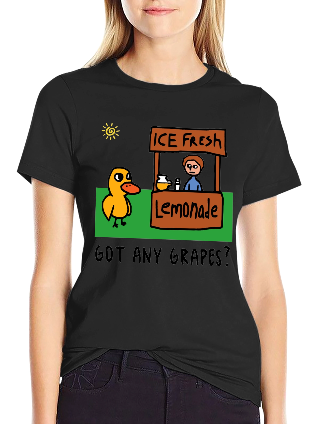Got Any Grapes T-Shirt - Funny Duck Lemonade Stand