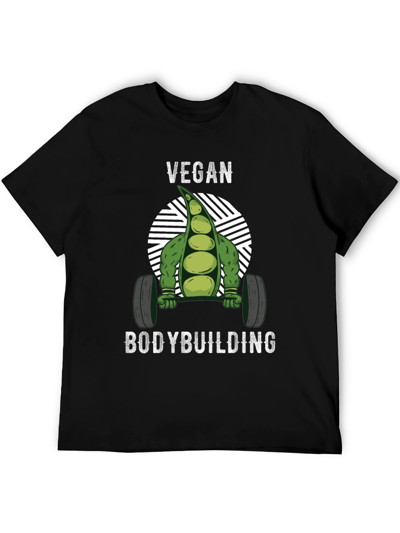 Vegan Bodybuilding T-Shirt - Strong Pea Design