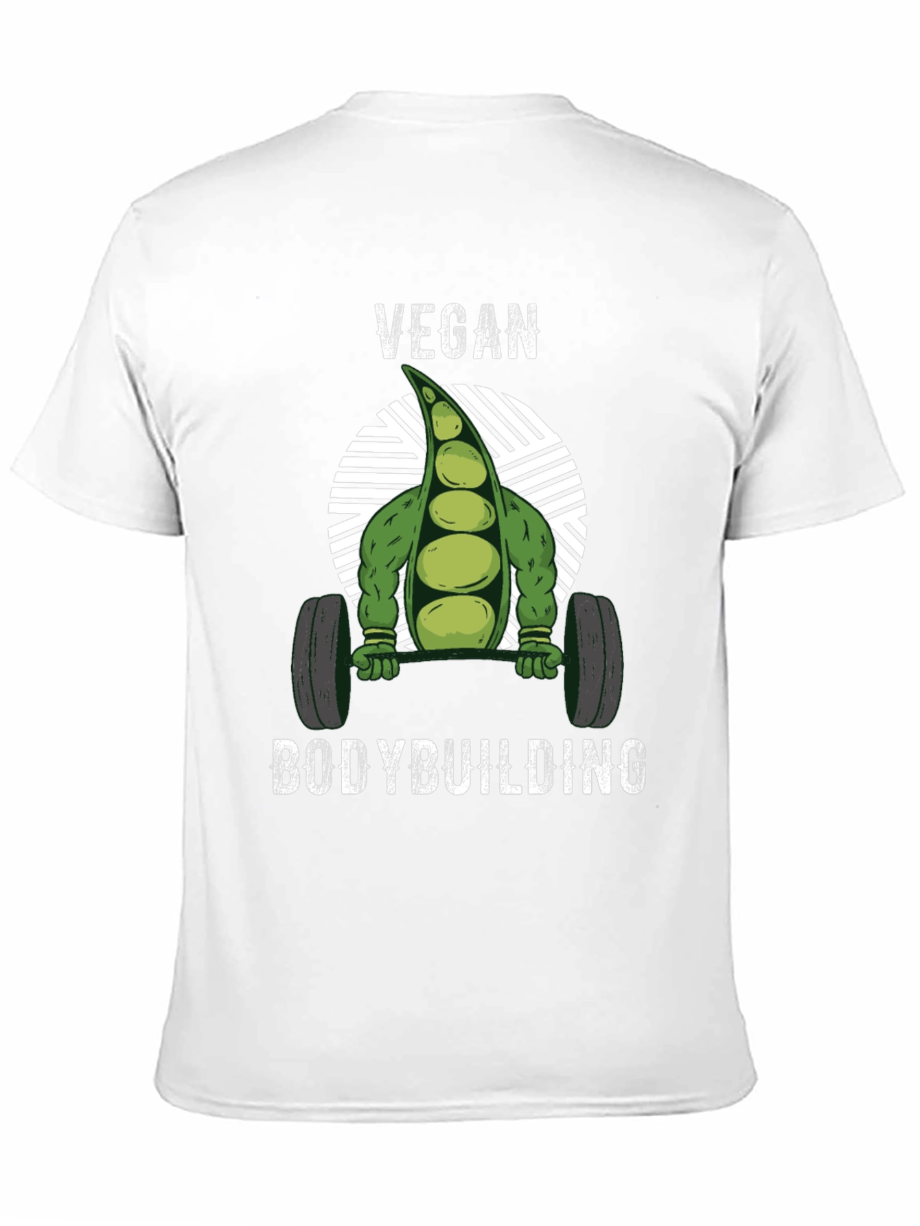 Vegan Bodybuilding T-Shirt - Strong Pea Design