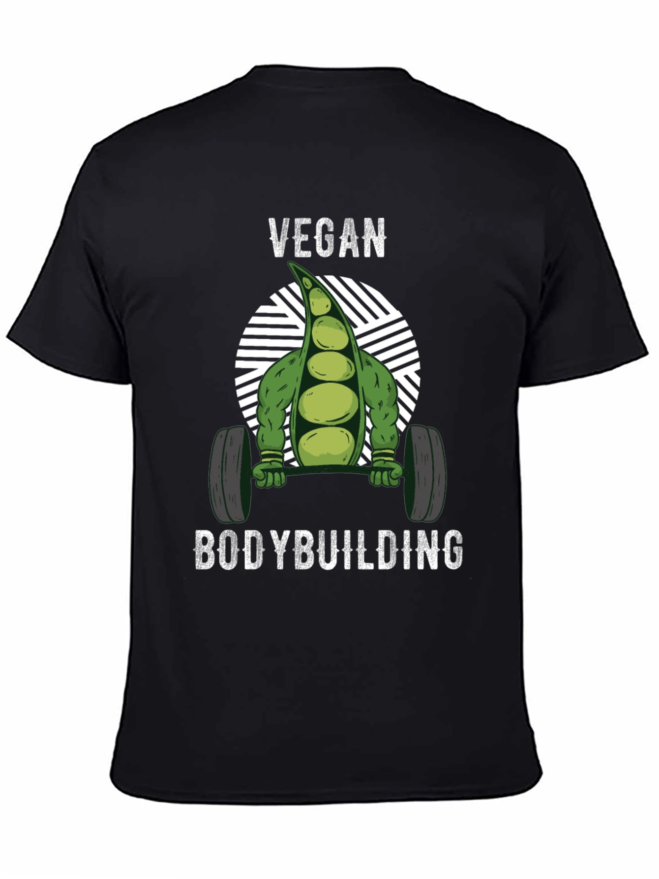 Vegan Bodybuilding T-Shirt - Strong Pea Design