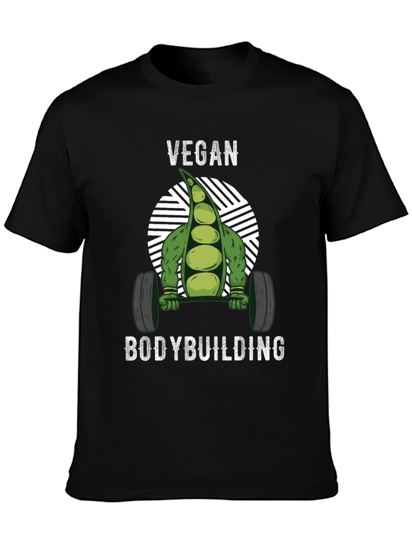 Vegan Bodybuilding T-Shirt - Strong Pea Design