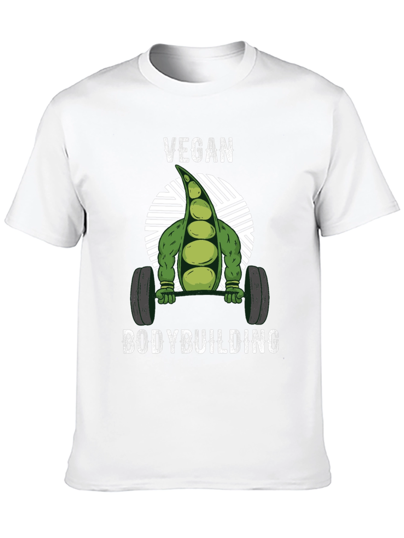 Vegan Bodybuilding T-Shirt - Strong Pea Design