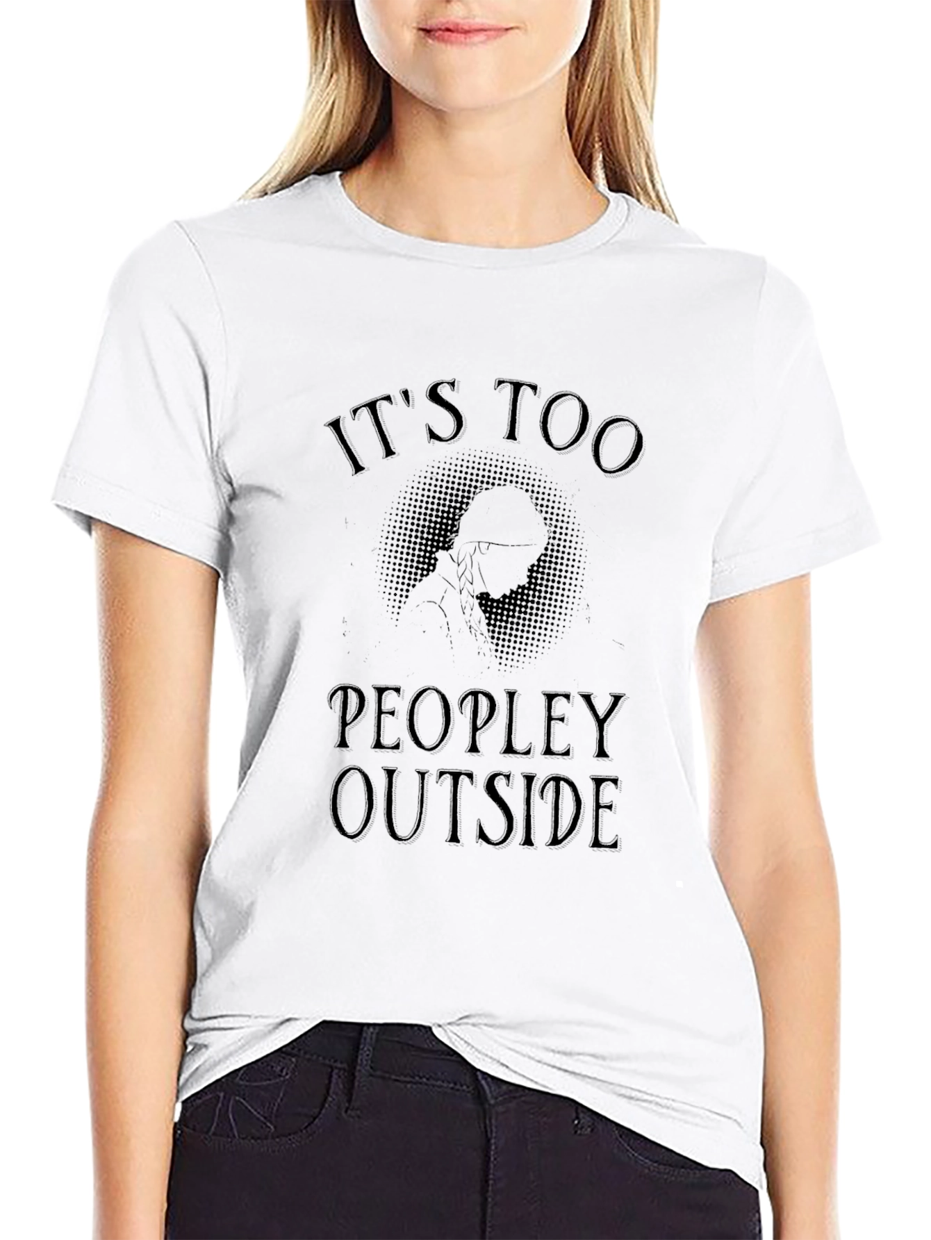 Its Too Peopley Outside Graphic Tee
