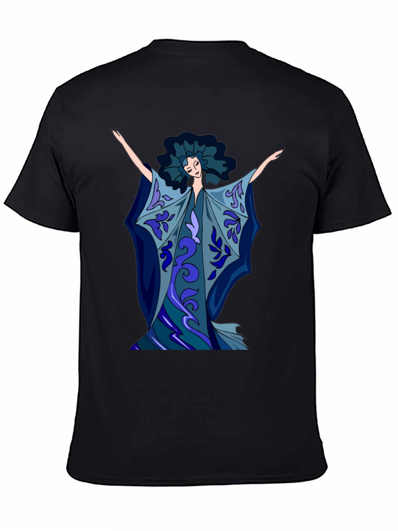 Abstract Art Woman Graphic Tee - Soft Cotton Blend