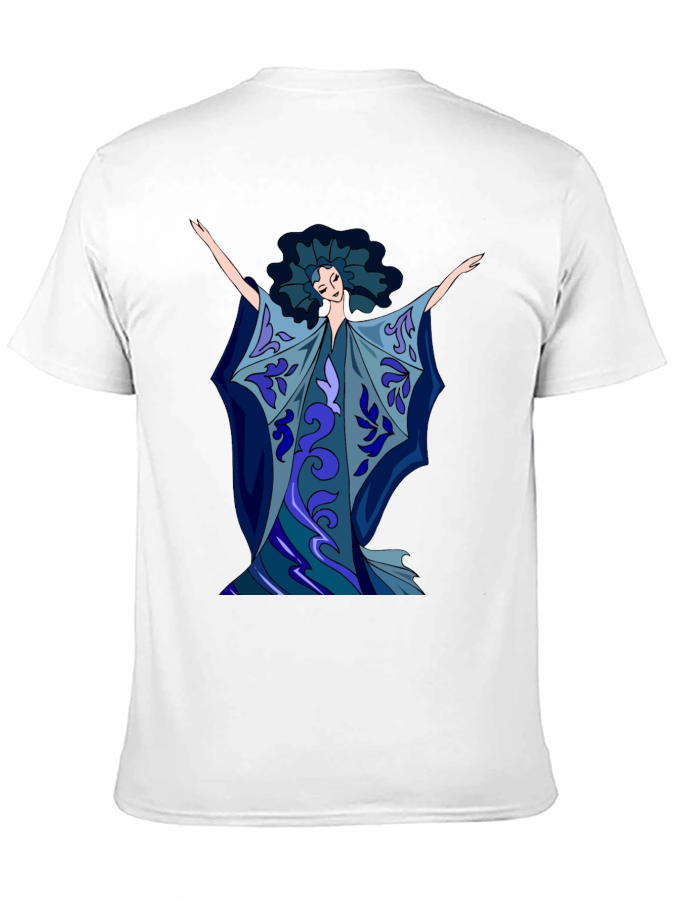 Abstract Art Woman Graphic Tee - Soft Cotton Blend