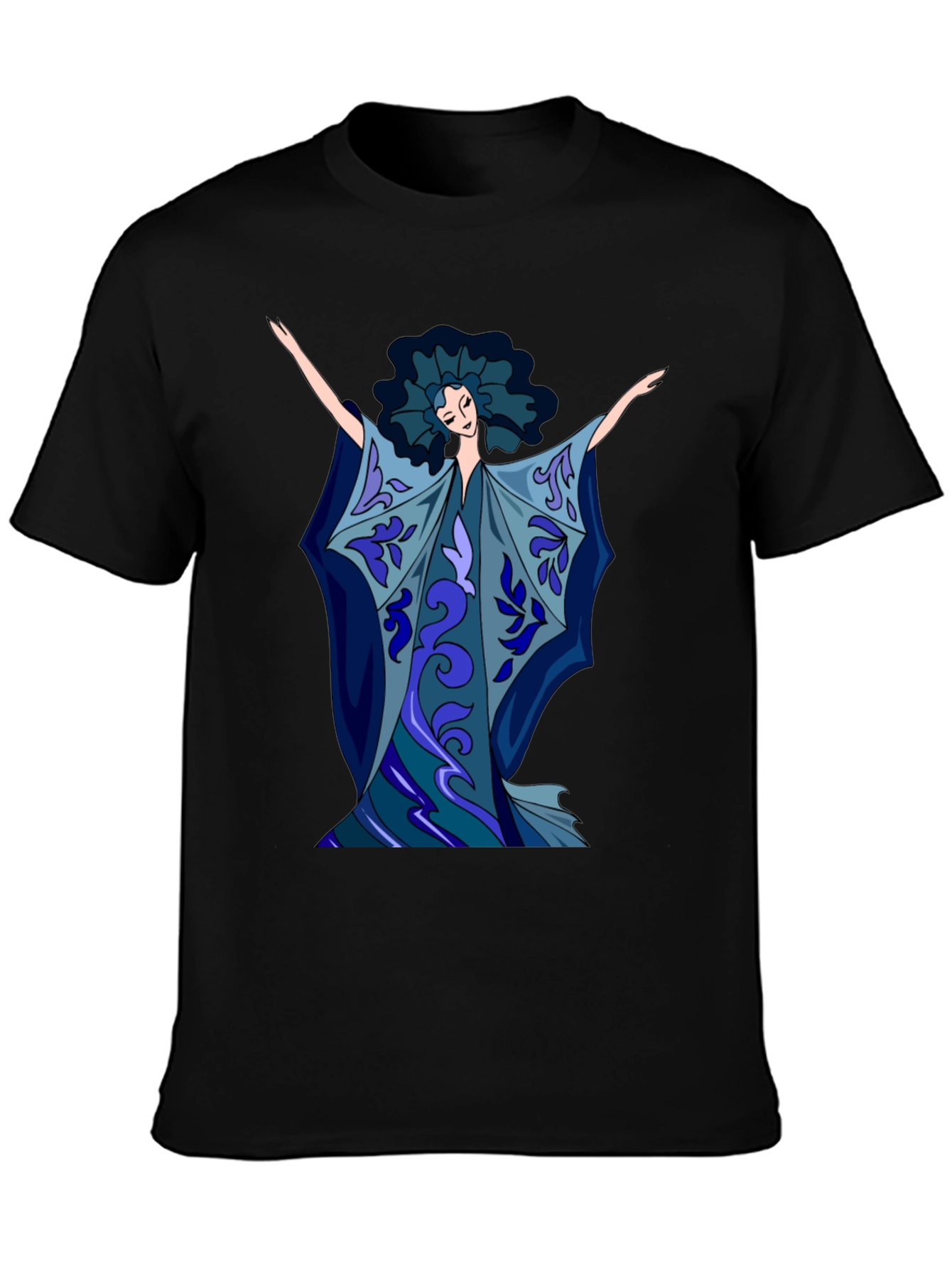 Abstract Art Woman Graphic Tee - Soft Cotton Blend