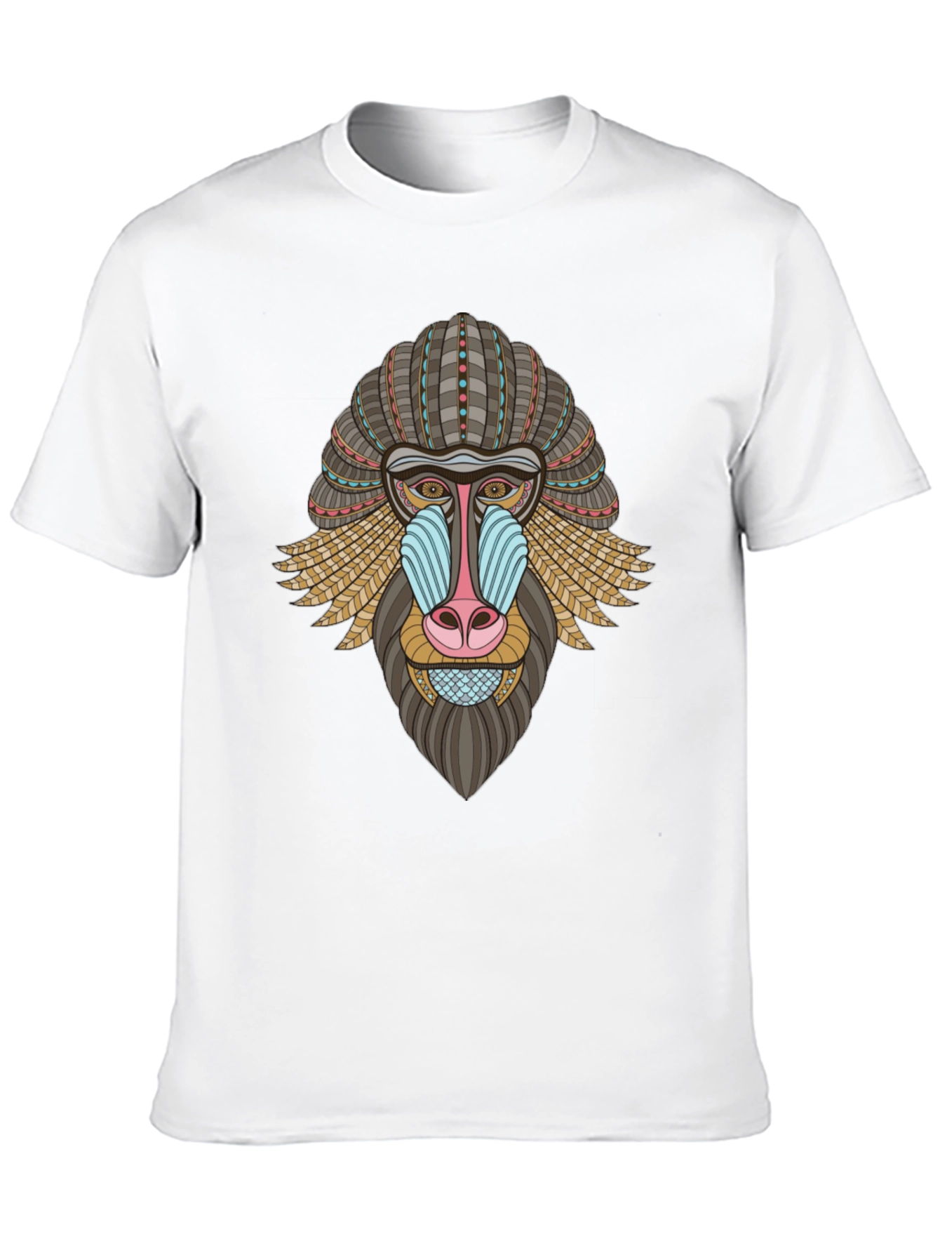 Mandrill Graphic Tee - Unique Animal Design
