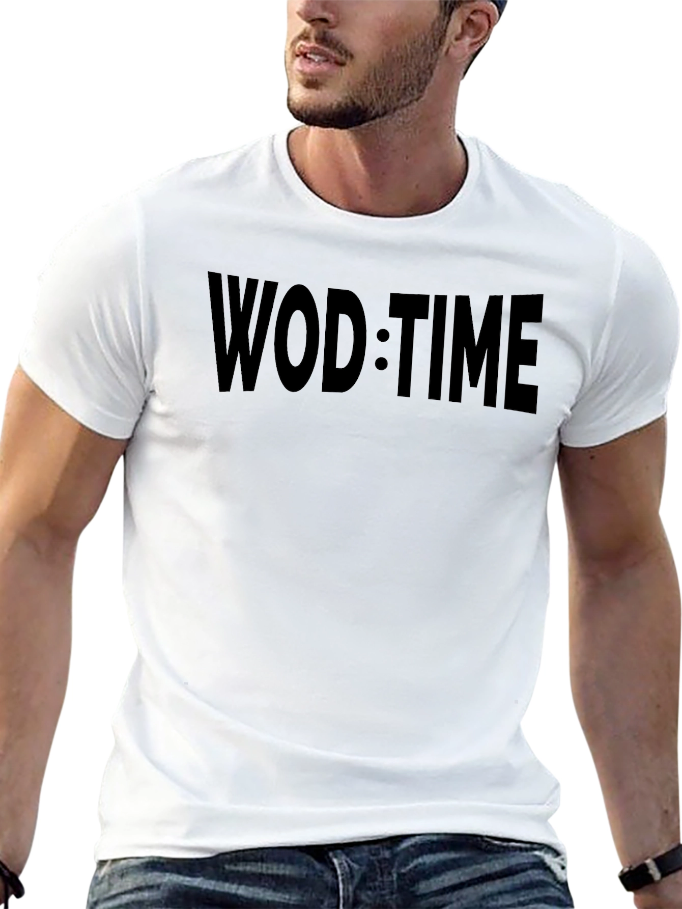 WOD:TIME Black T-Shirt - Workout Motivation