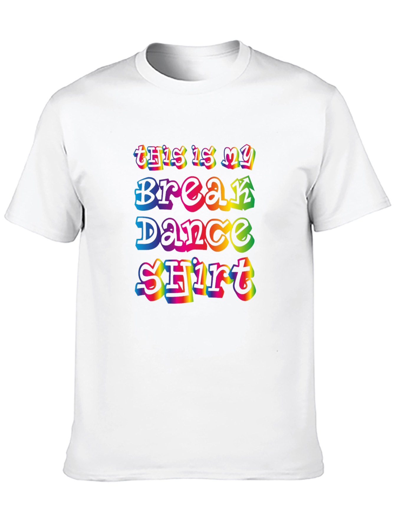 Break Dance Shirt - Retro Rainbow Design