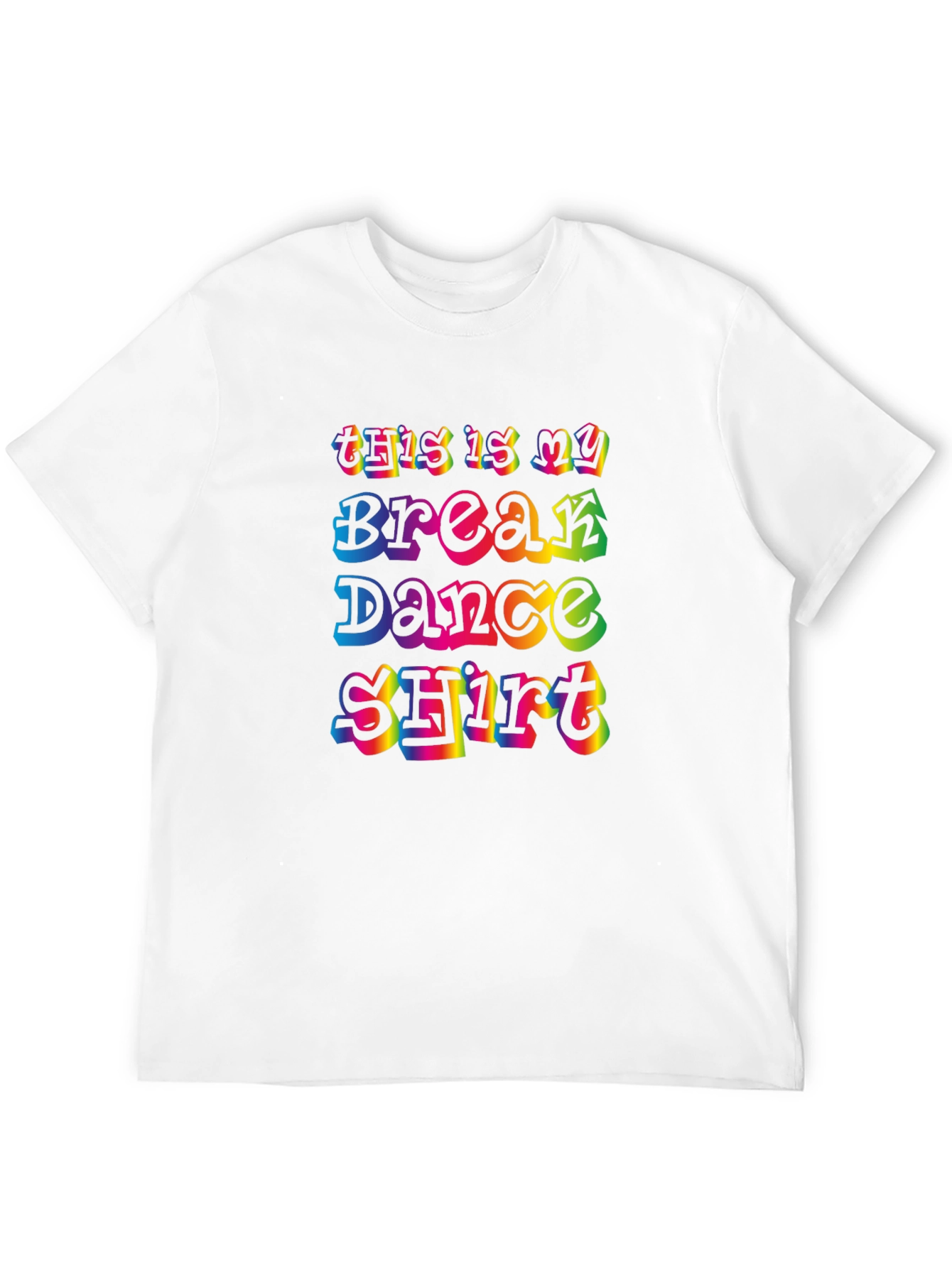 Break Dance Shirt - Retro Rainbow Design
