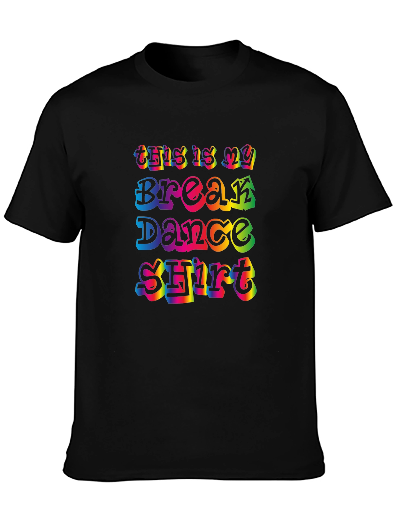 Break Dance Shirt - Retro Rainbow Design