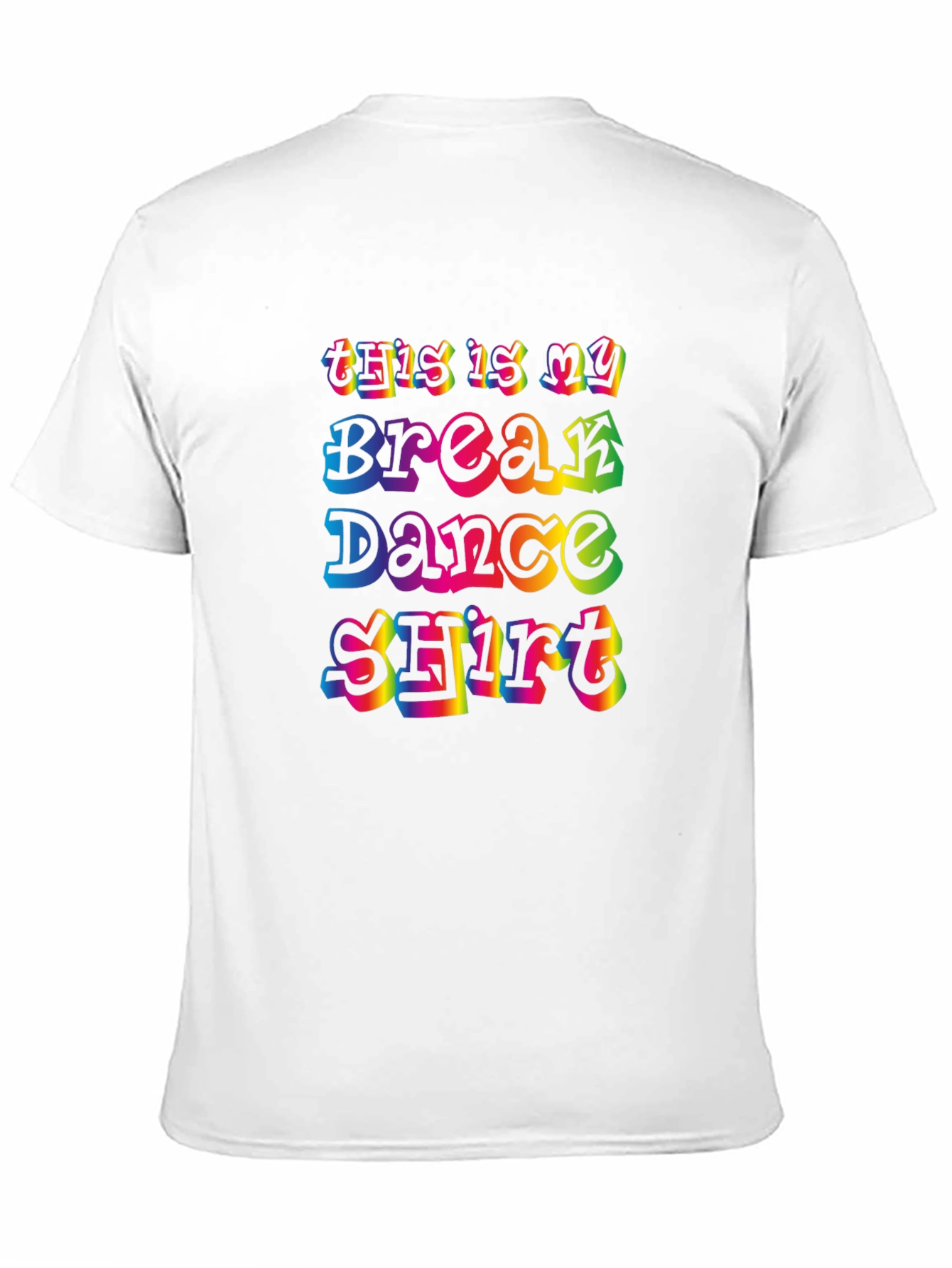 Break Dance Shirt - Retro Rainbow Design