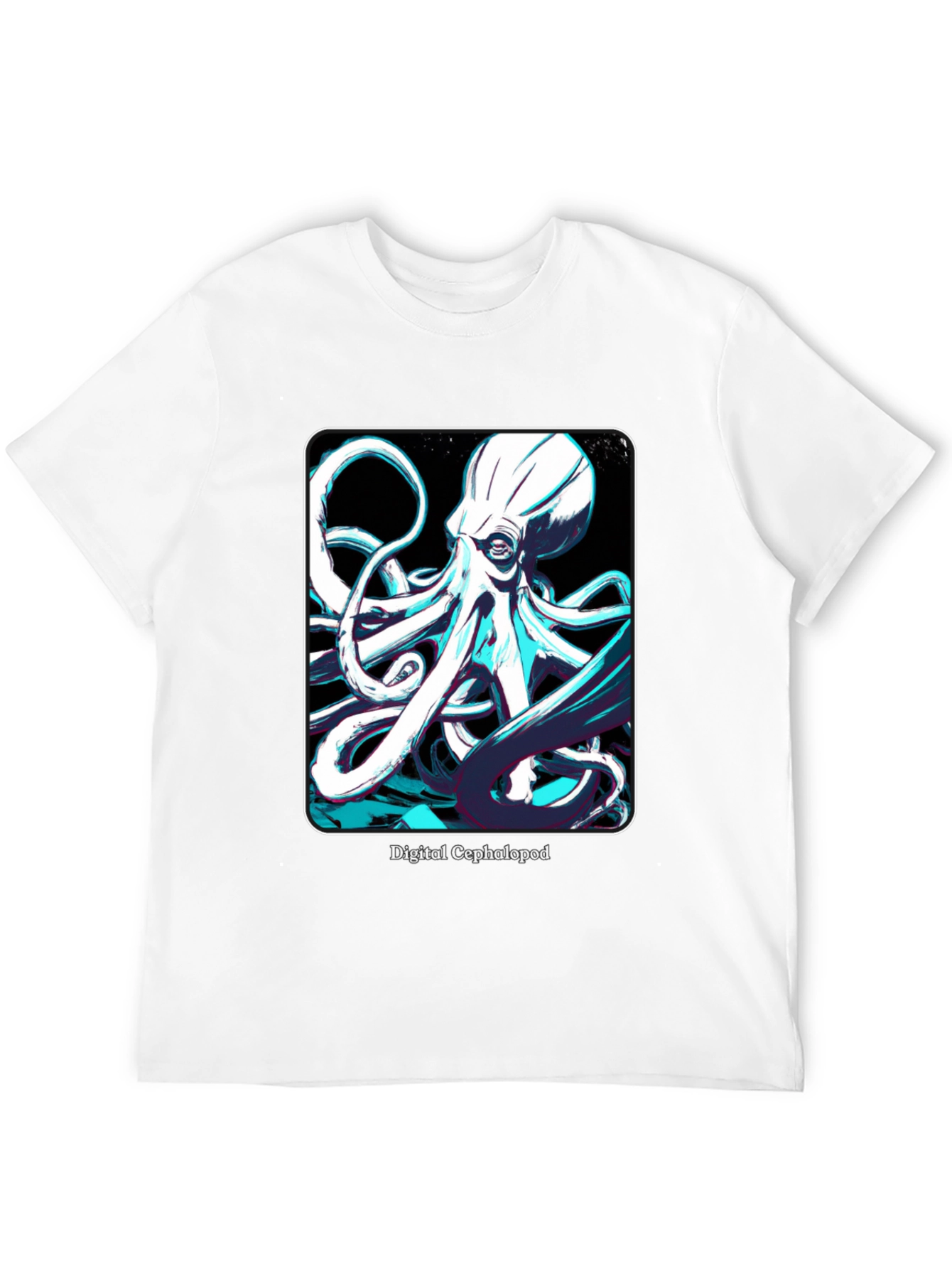 Digital Cephalopod T-Shirt - Kraken Graphic Tee