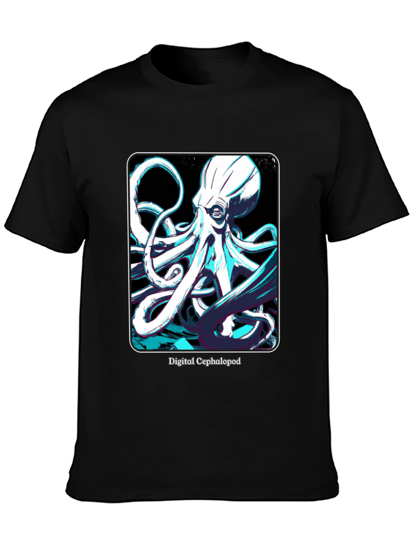 Digital Cephalopod T-Shirt - Kraken Graphic Tee