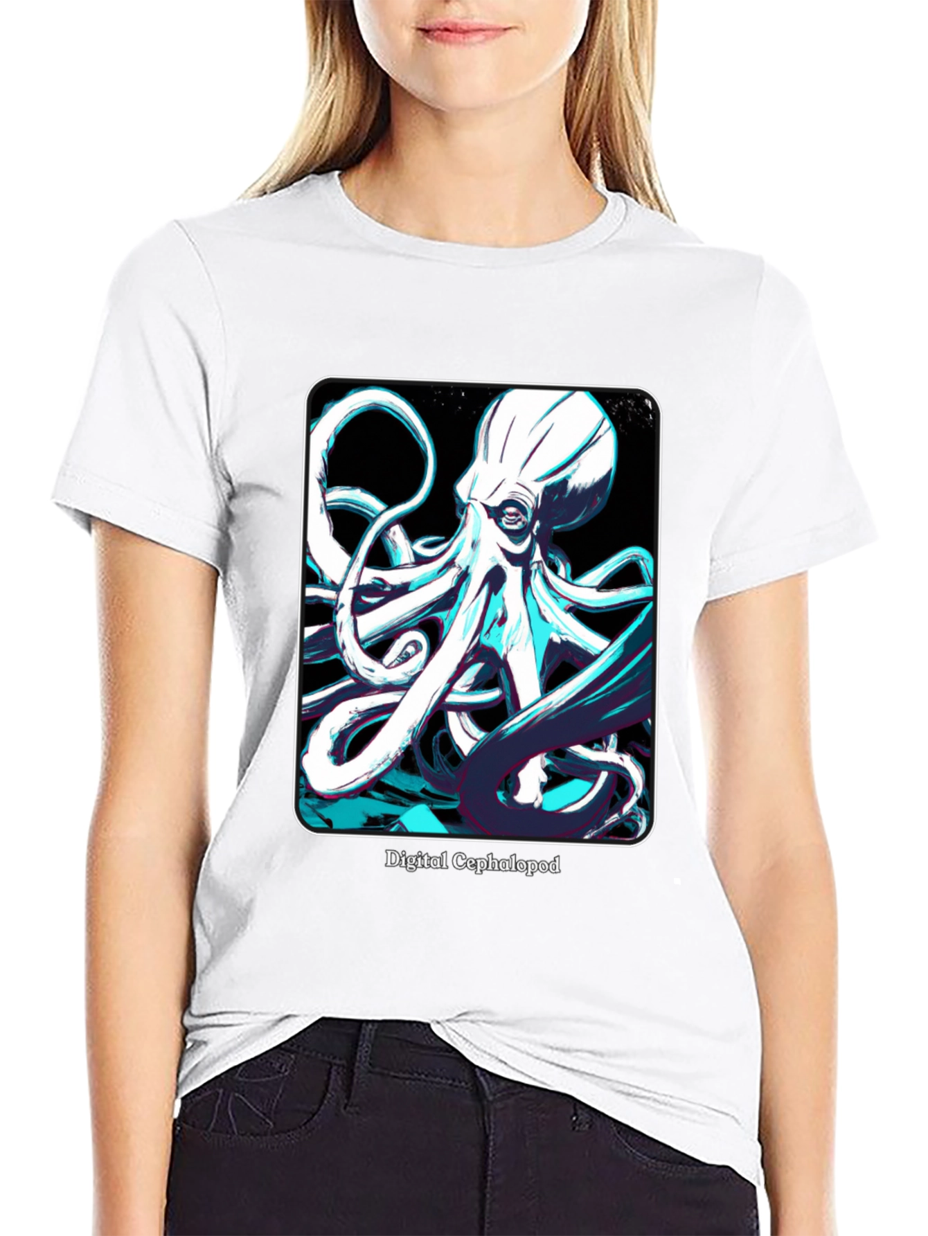 Digital Cephalopod T-Shirt - Kraken Graphic Tee