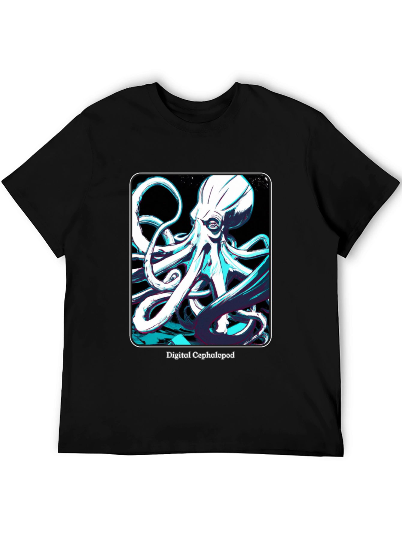 Digital Cephalopod T-Shirt - Kraken Graphic Tee