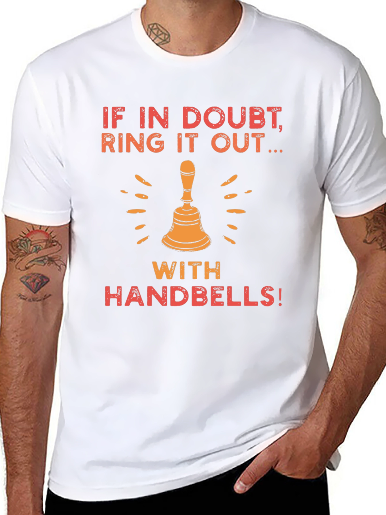 If In Doubt Ring It Out Handbells Graphic Tee