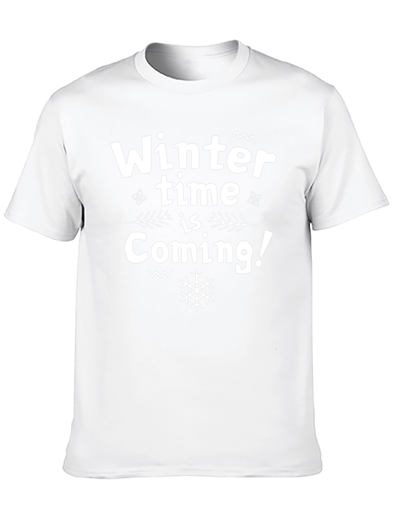 Winter is Coming Black Graphic Tee