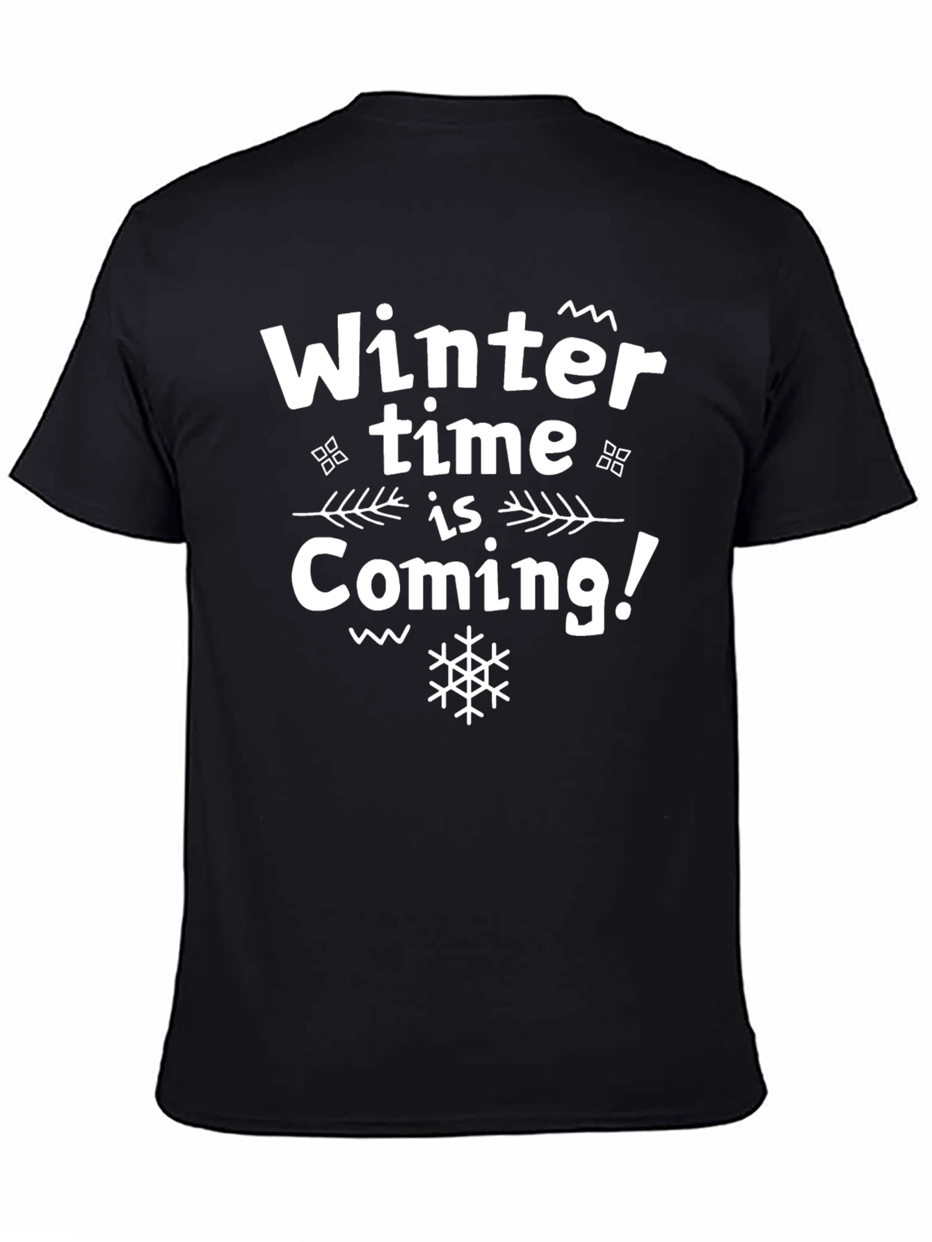 Winter is Coming Black Graphic Tee