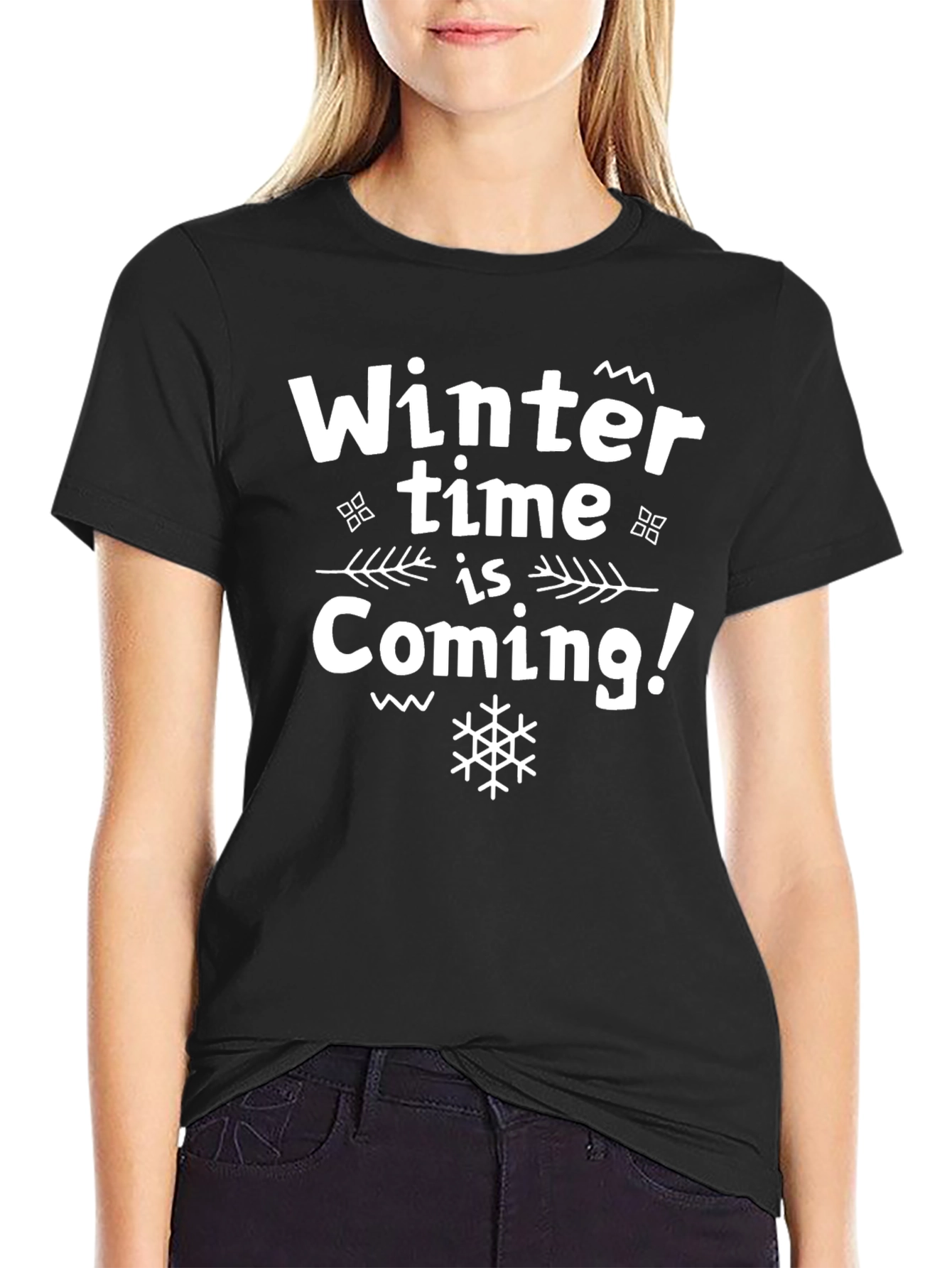 Winter is Coming Black Graphic Tee