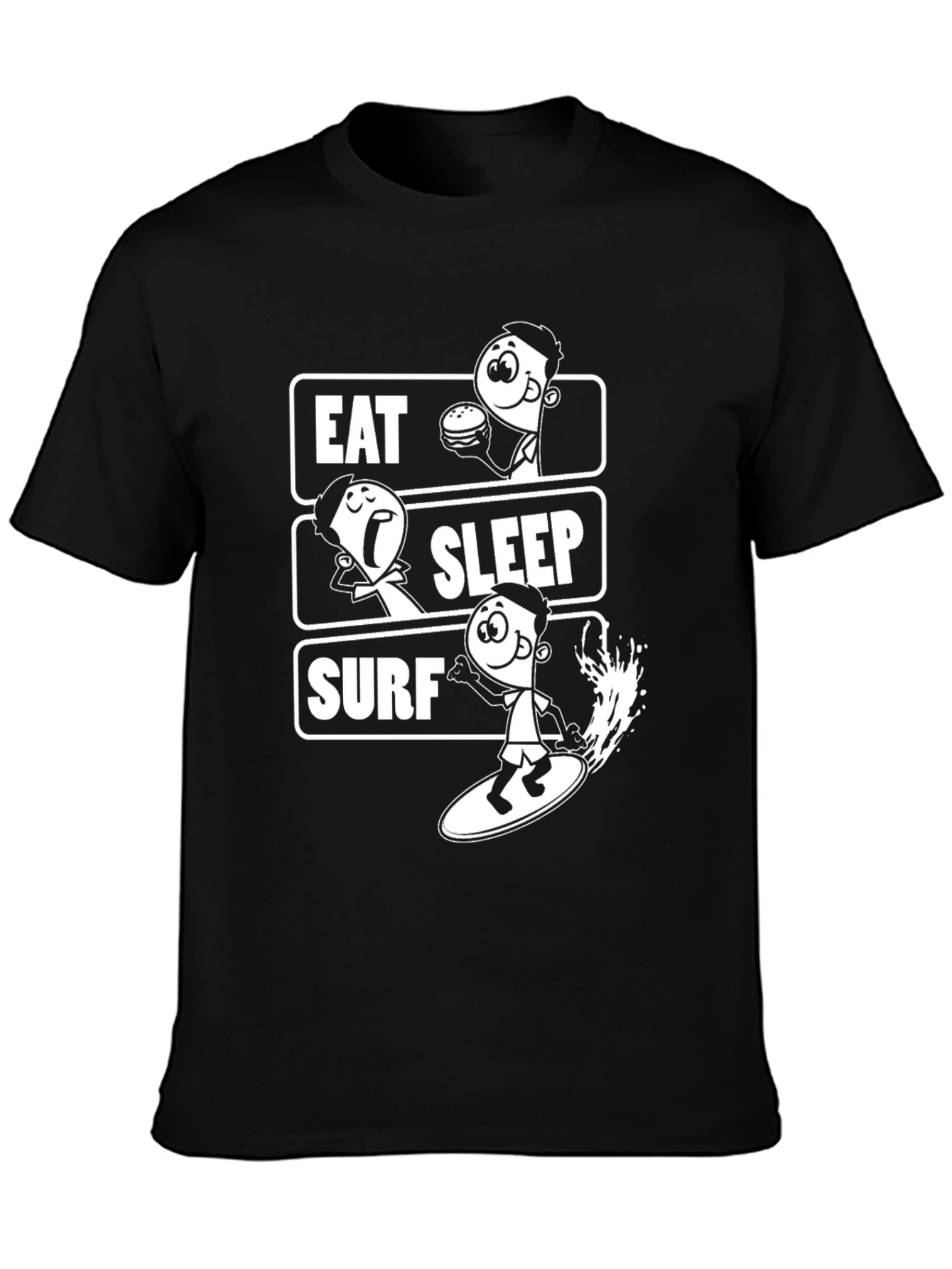 Eat Sleep Surf Graphic Tee