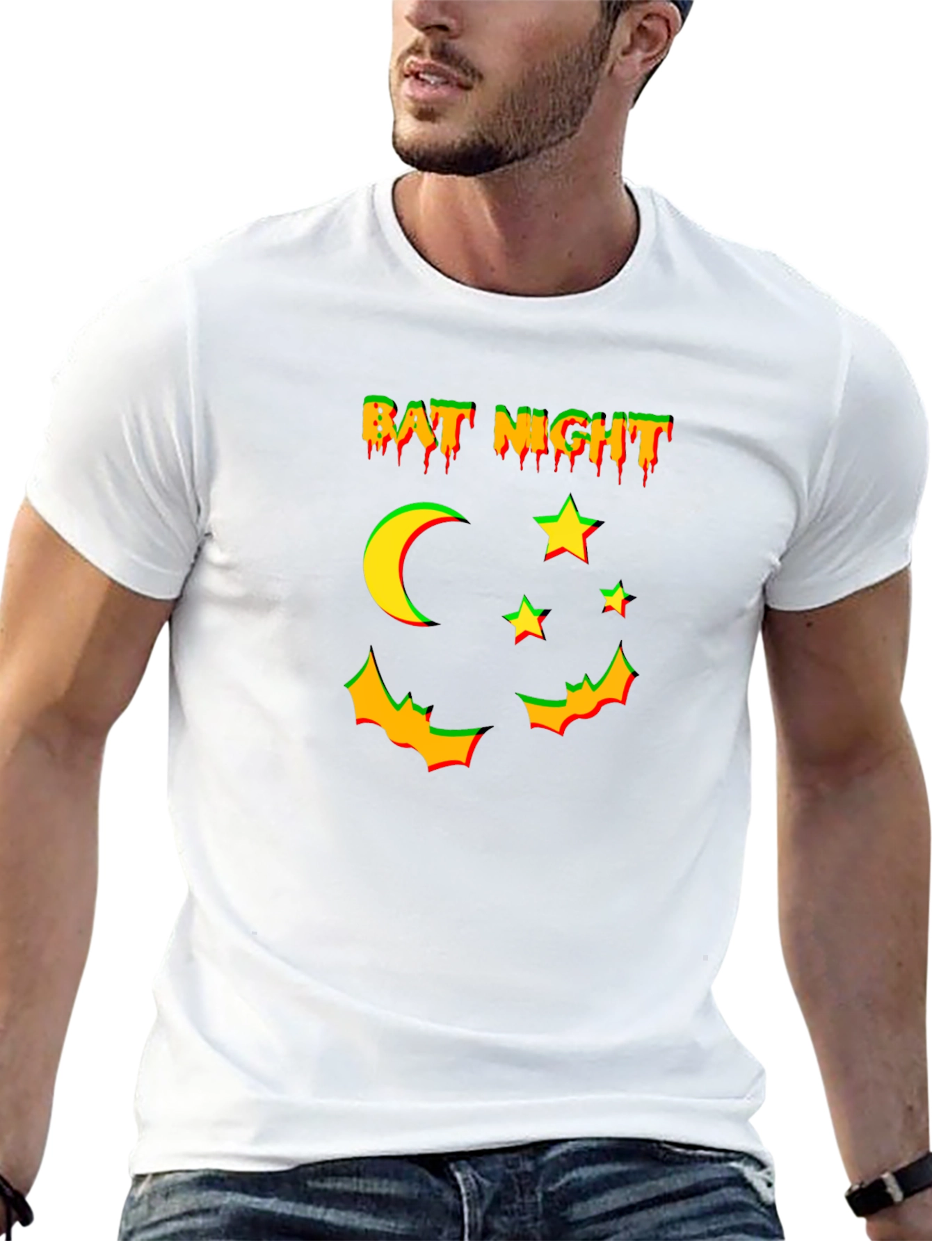 Bat Night Graphic T-Shirt