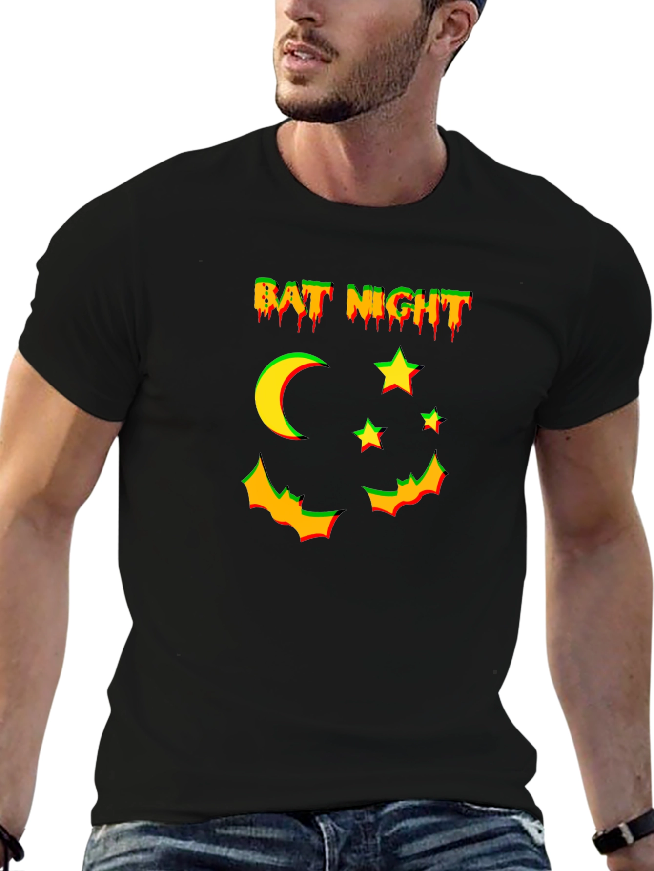 Bat Night Graphic T-Shirt