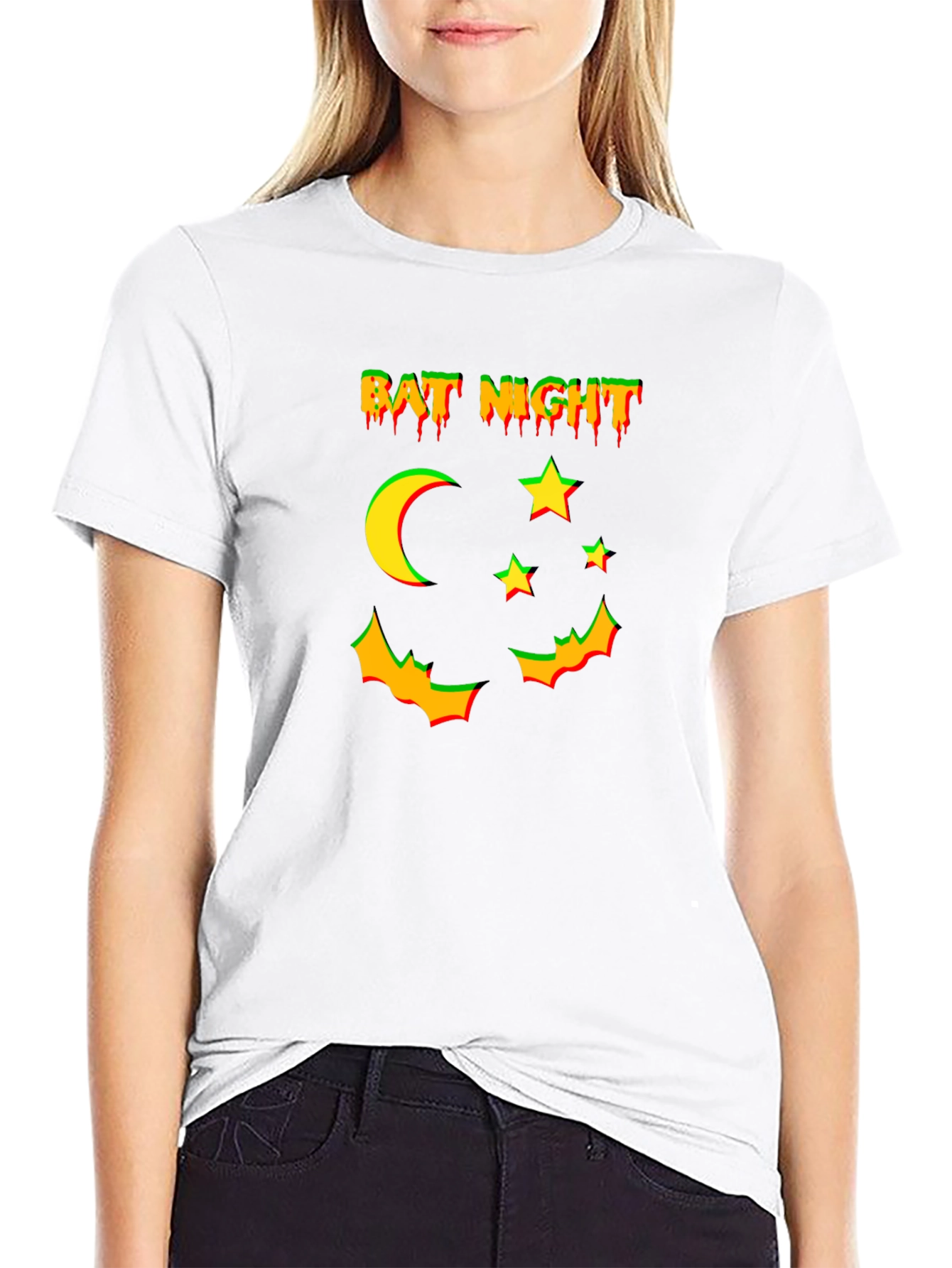 Bat Night Graphic T-Shirt