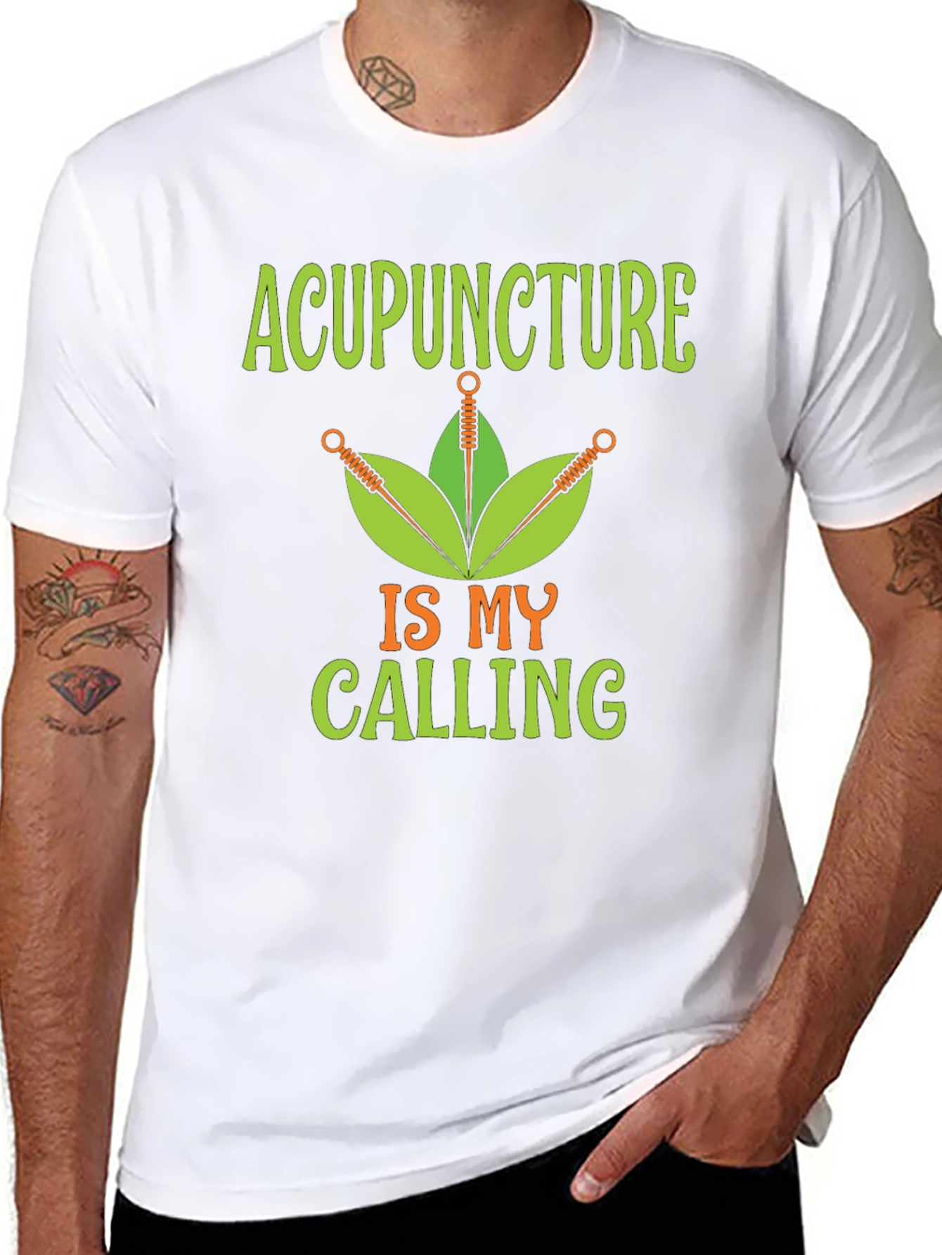 Acupuncture is My Calling Black T-Shirt
