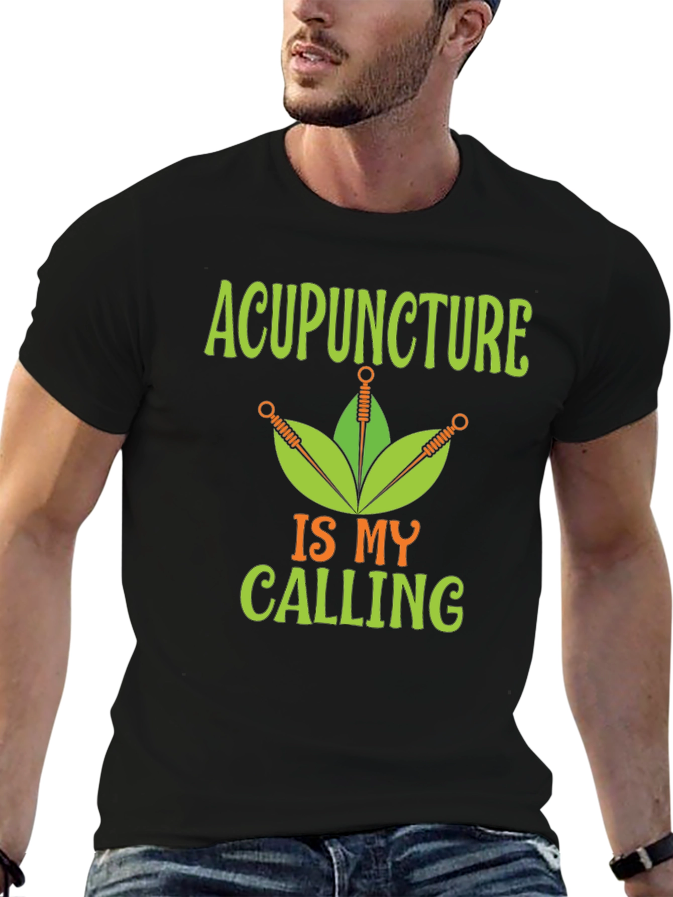 Acupuncture is My Calling Black T-Shirt