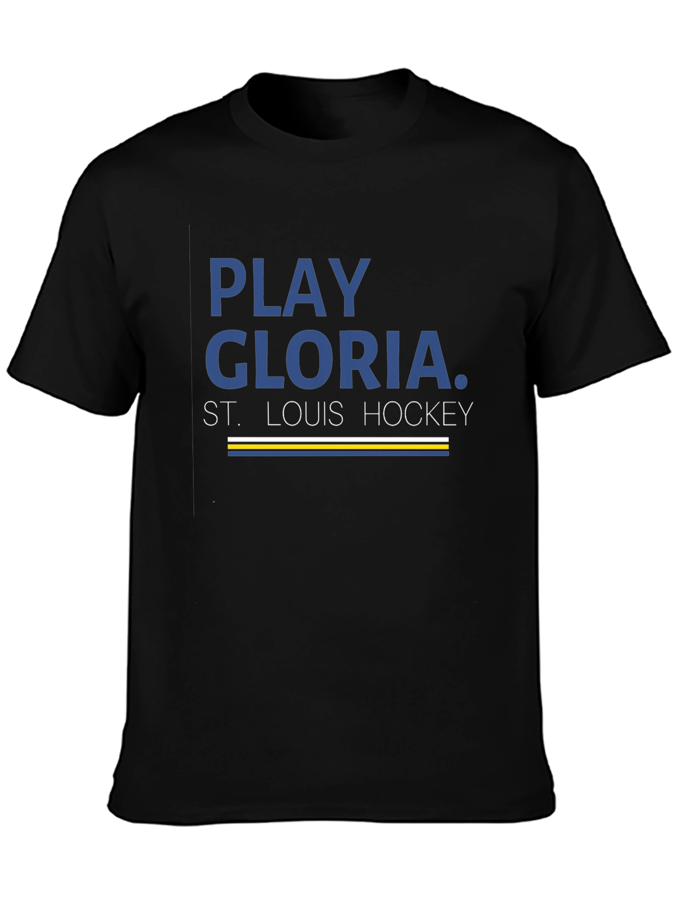 Play Gloria St. Louis Hockey Black T-Shirt