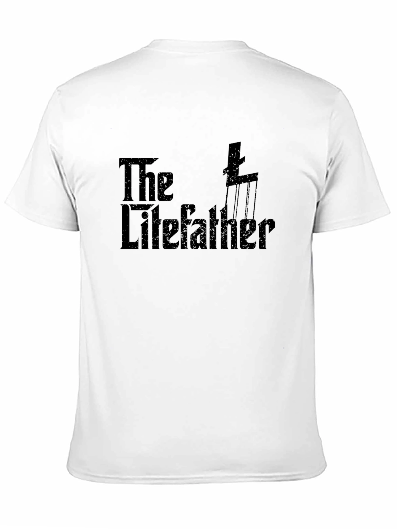 The Lifefather Black Graphic Tee