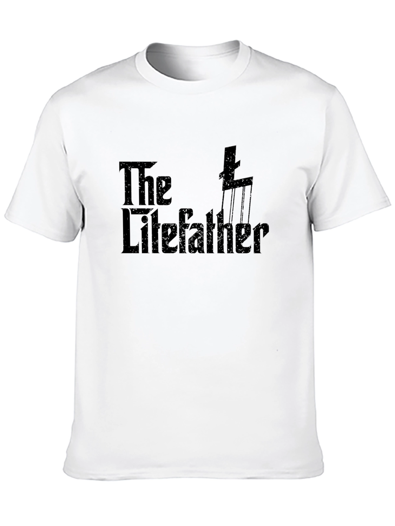 The Lifefather Black Graphic Tee