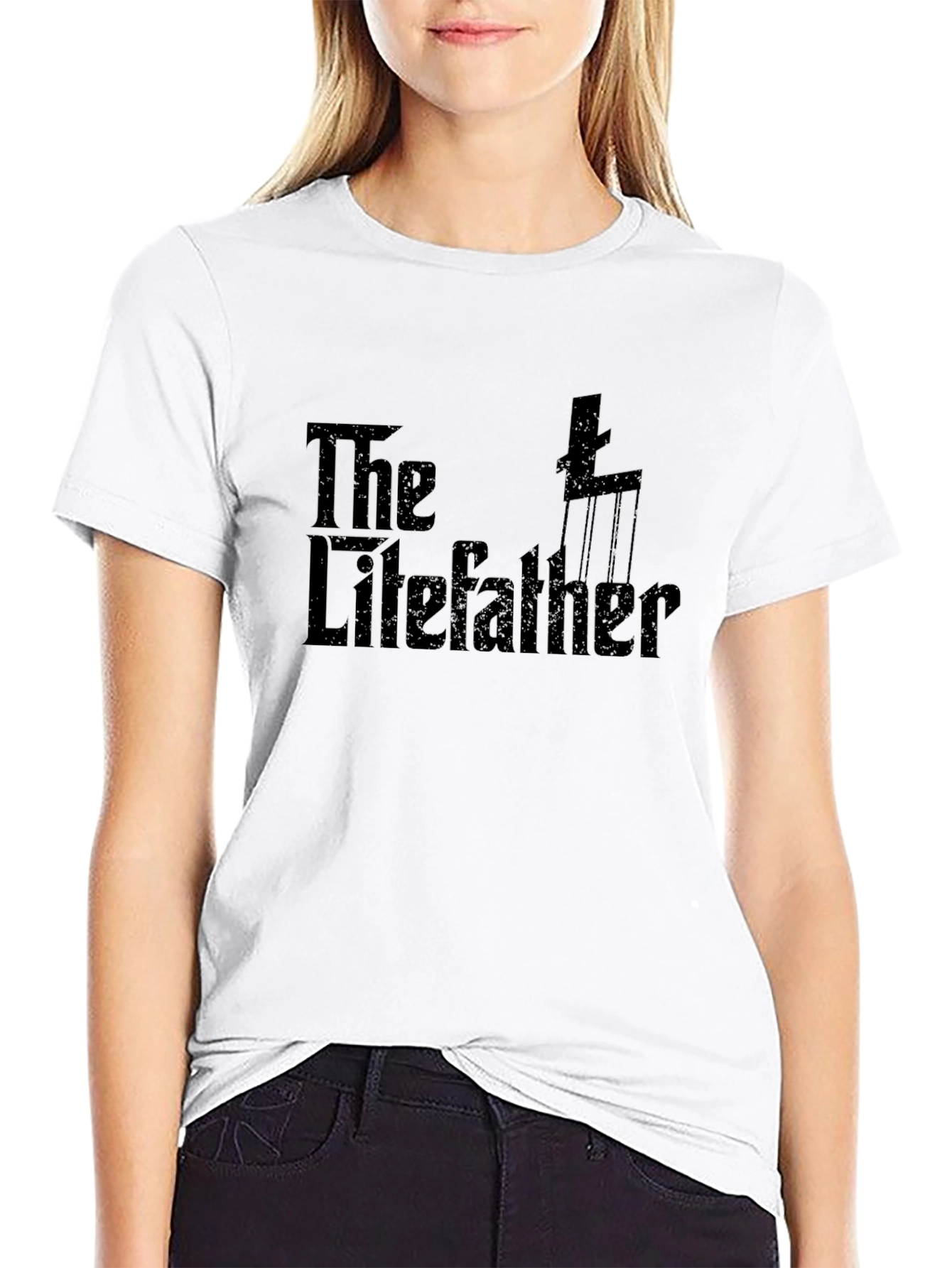The Lifefather Black Graphic Tee