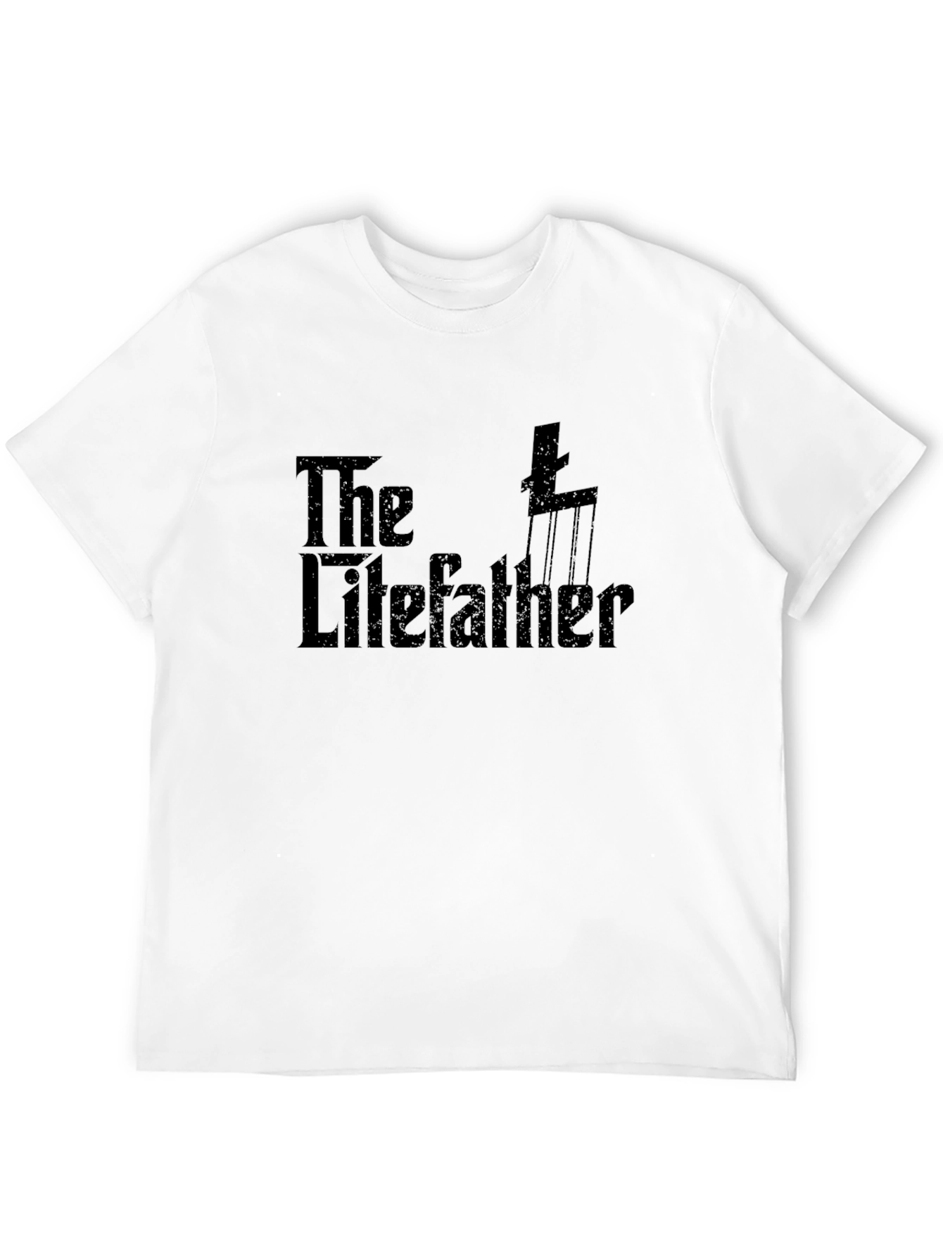 The Lifefather Black Graphic Tee
