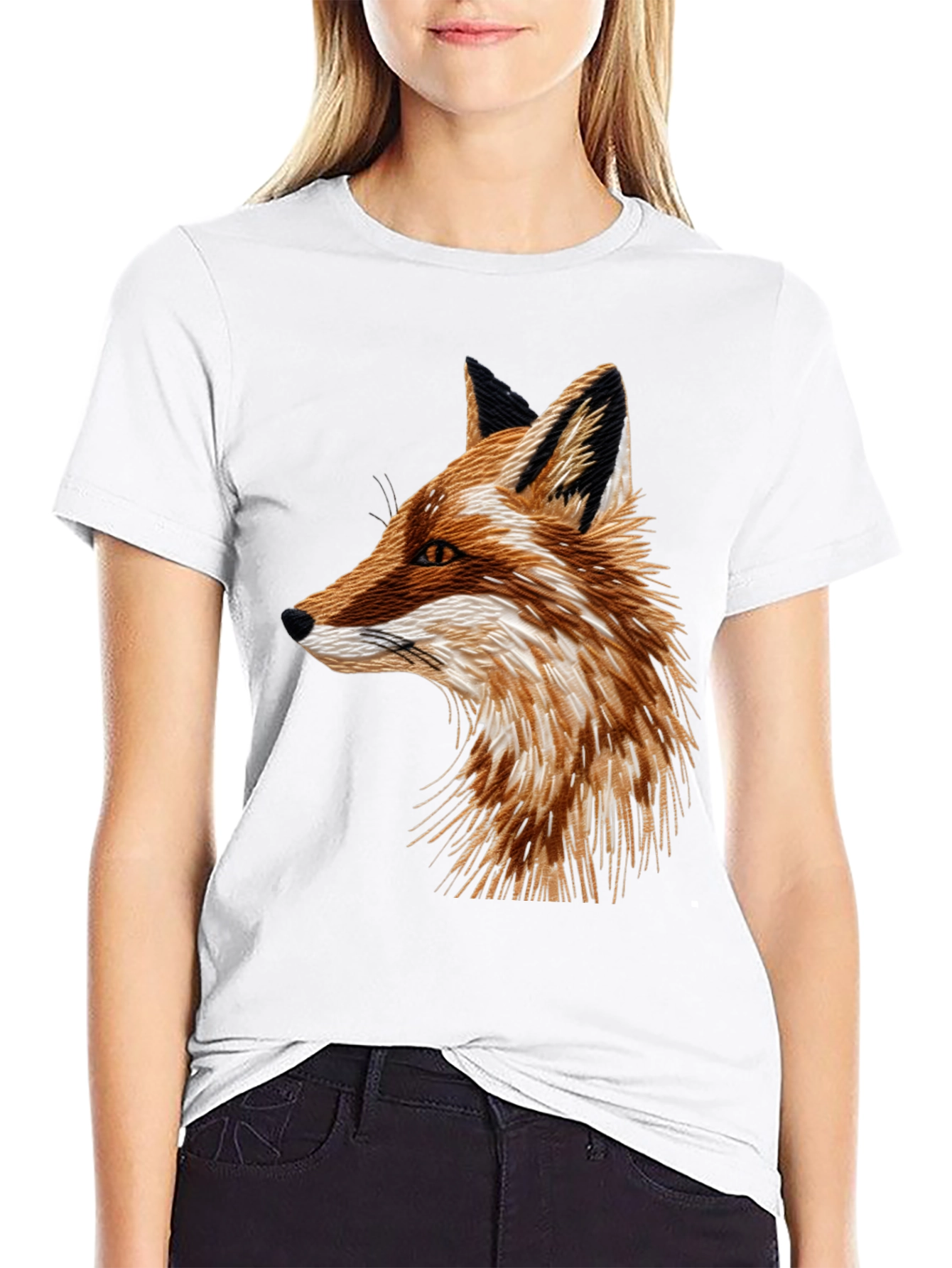 Fox Graphic Black T-Shirt - Mens Fashion Tee