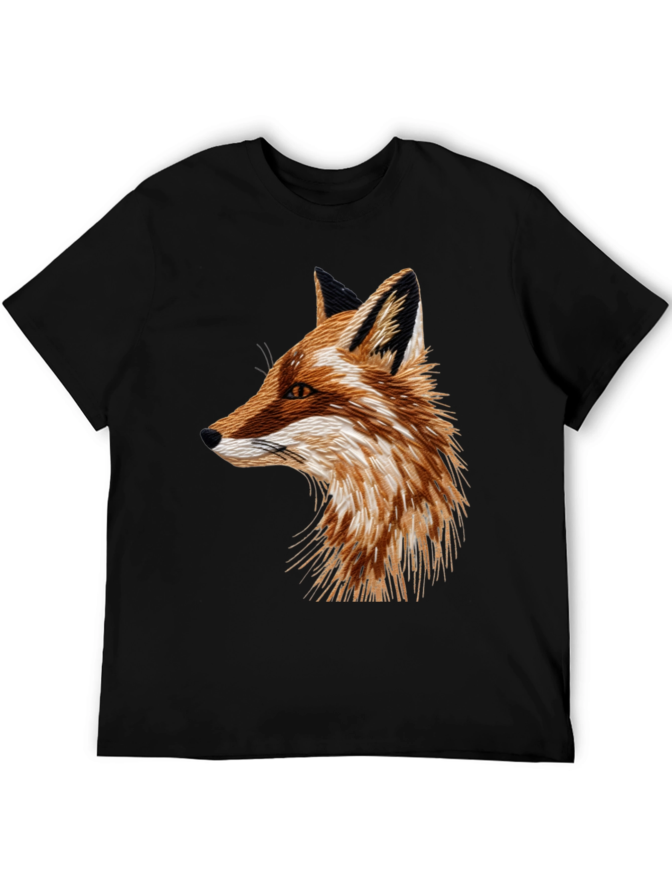 Fox Graphic Black T-Shirt - Mens Fashion Tee