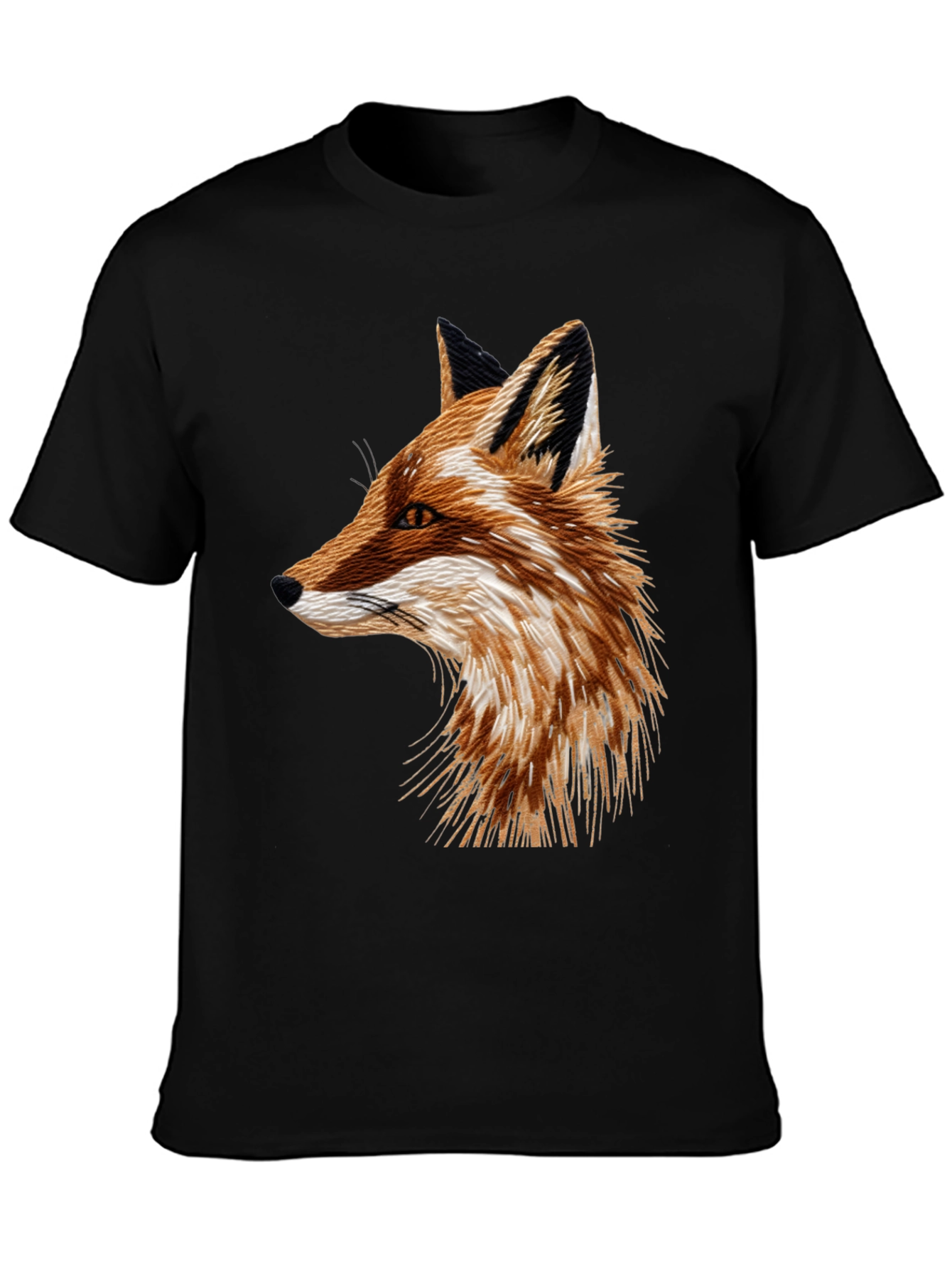 Fox Graphic Black T-Shirt - Mens Fashion Tee