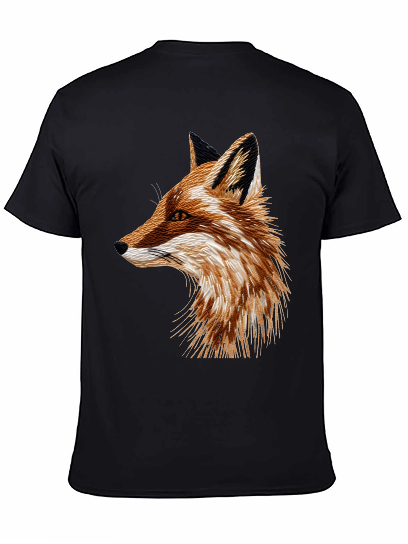 Fox Graphic Black T-Shirt - Mens Fashion Tee