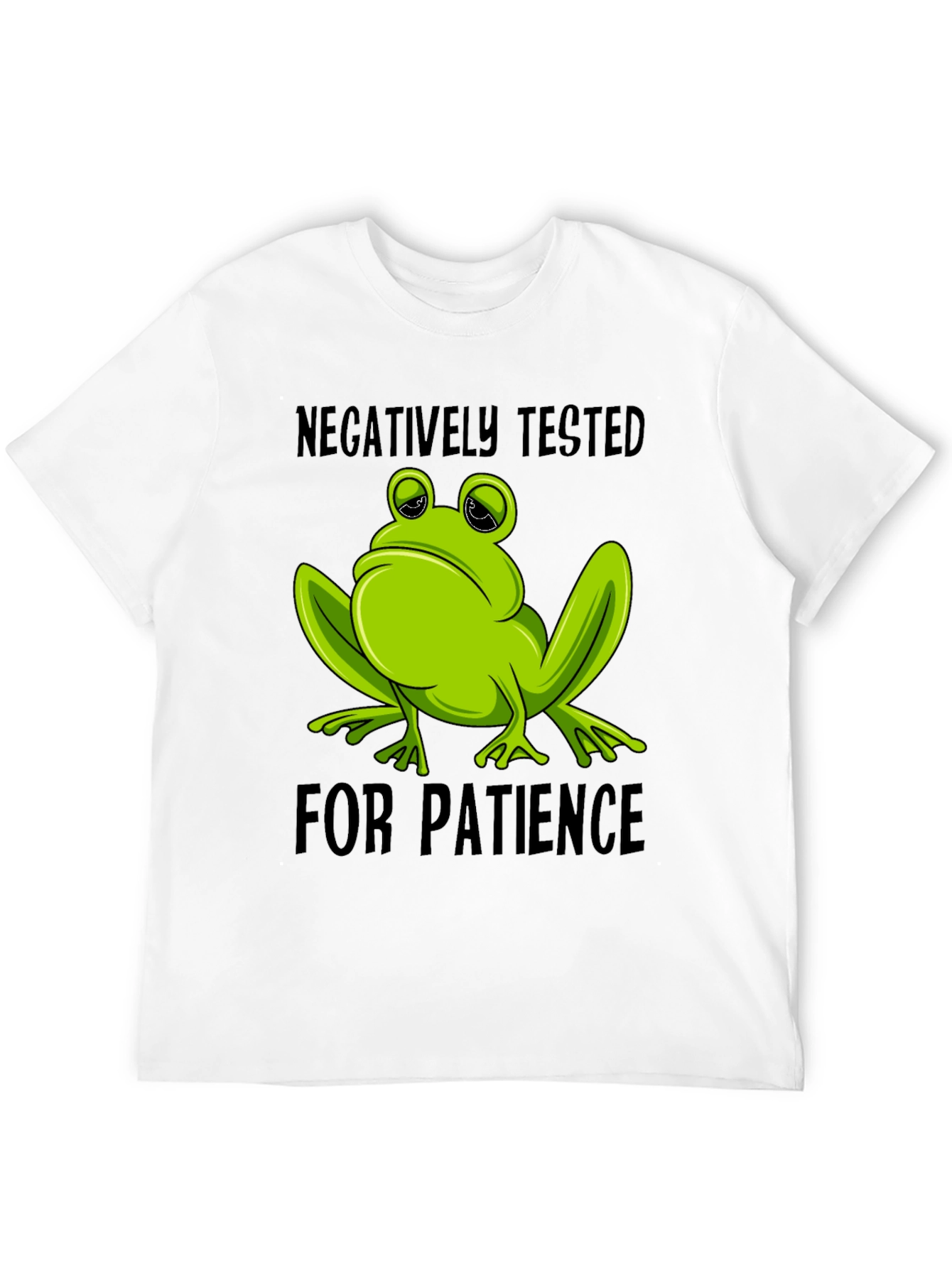 Negatively Tested Frog T-Shirt - Funny Novelty Tee