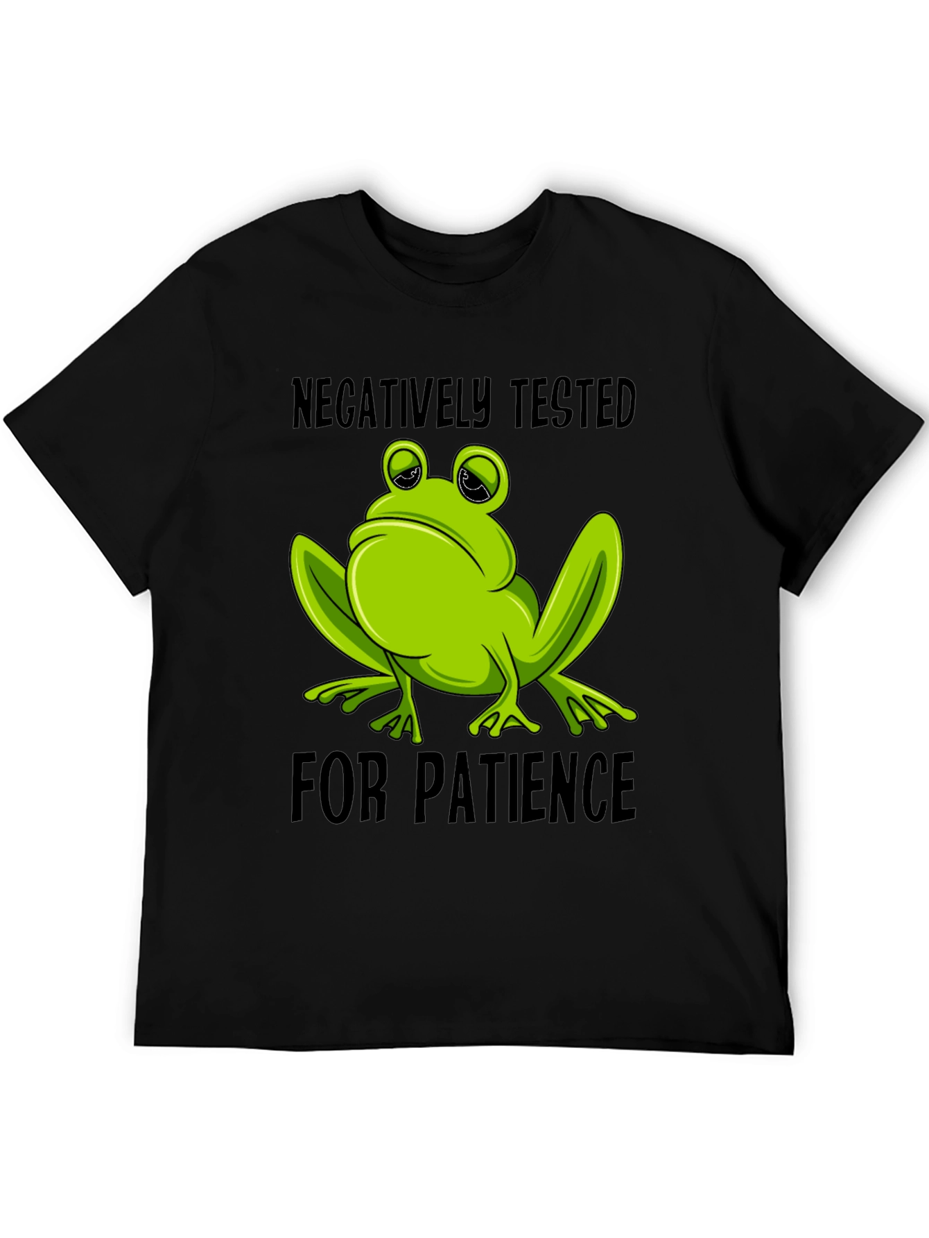 Negatively Tested Frog T-Shirt - Funny Novelty Tee