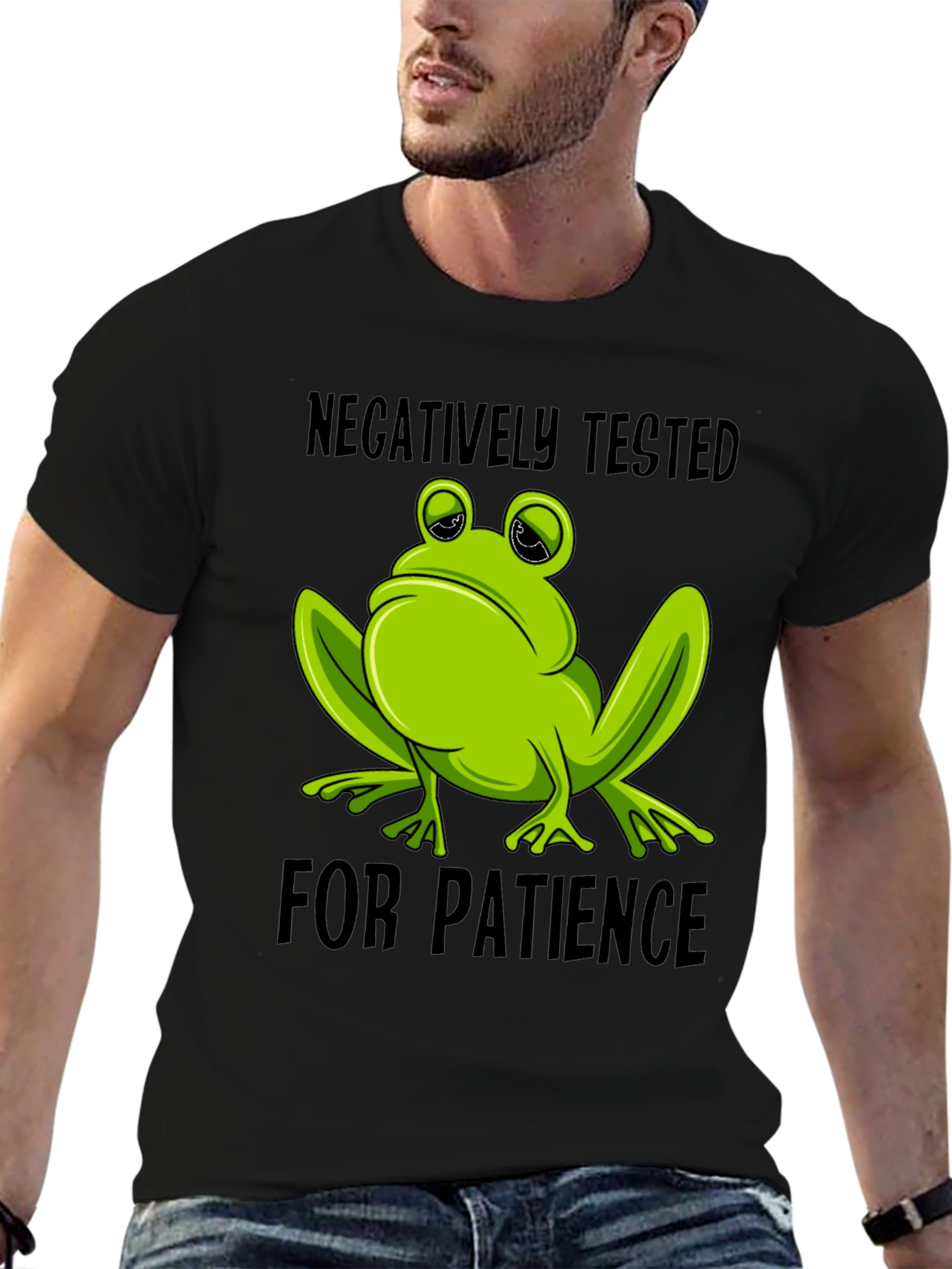 Negatively Tested Frog T-Shirt - Funny Novelty Tee
