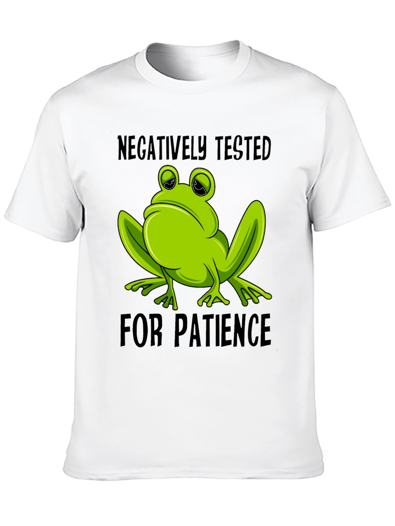 Negatively Tested Frog T-Shirt - Funny Novelty Tee
