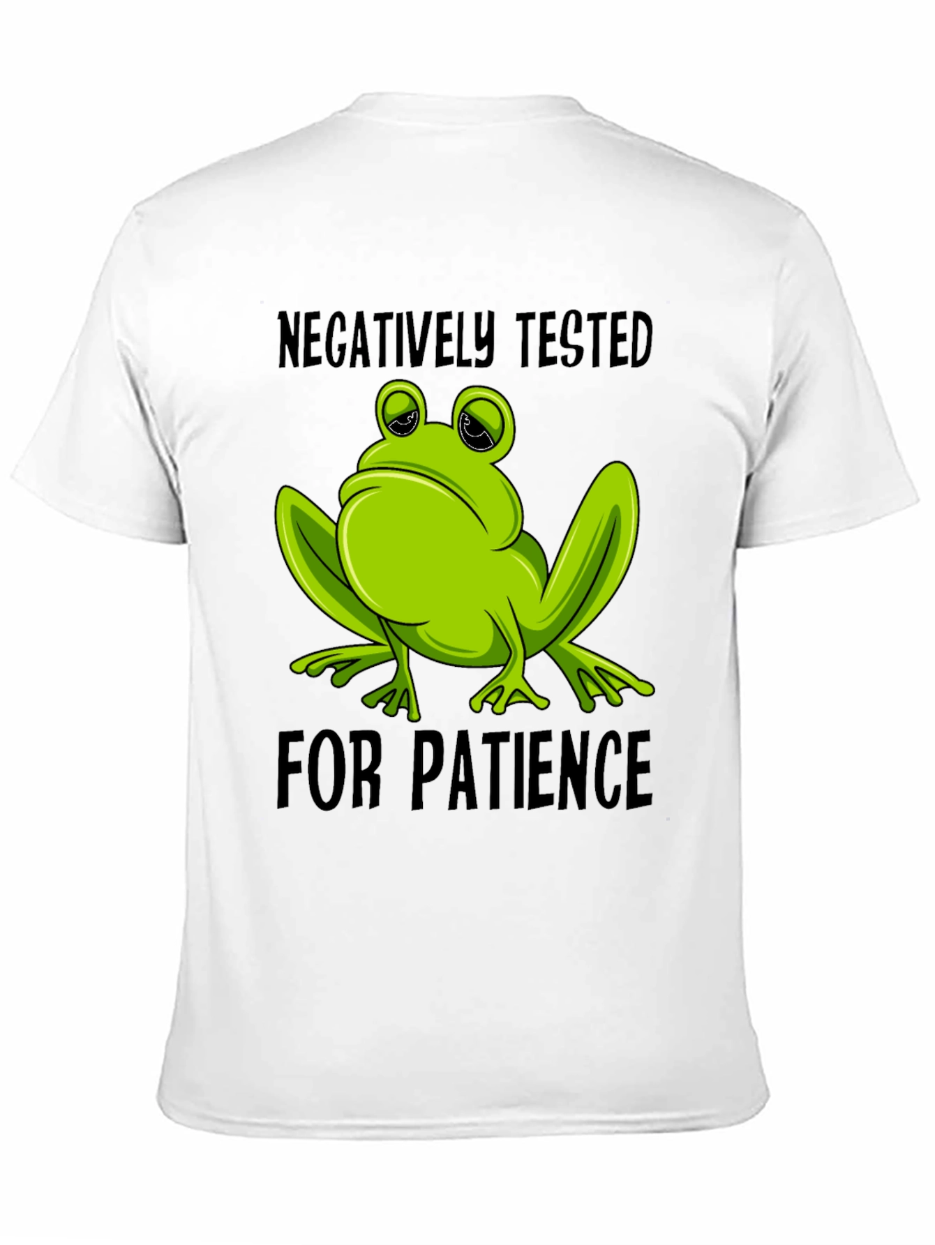 Negatively Tested Frog T-Shirt - Funny Novelty Tee
