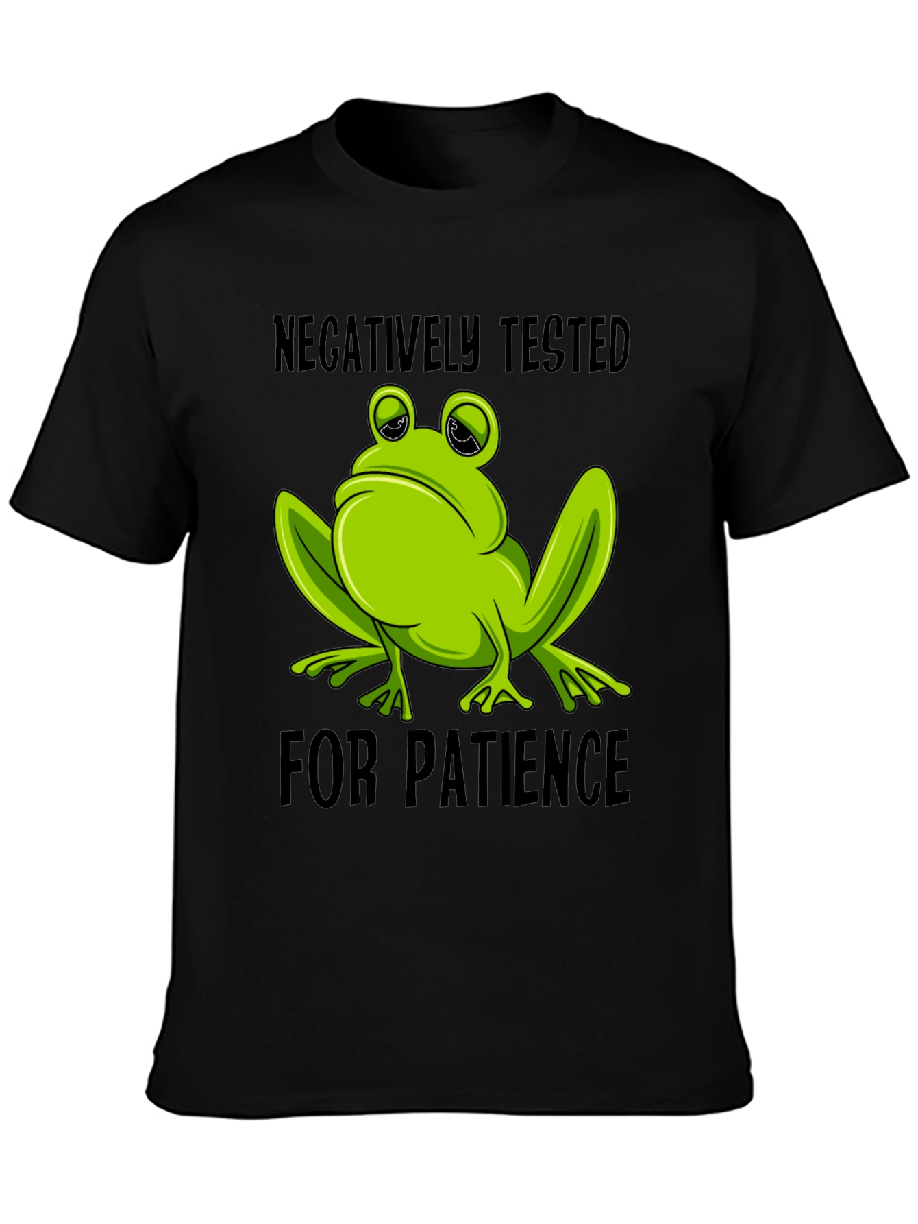 Negatively Tested Frog T-Shirt - Funny Novelty Tee