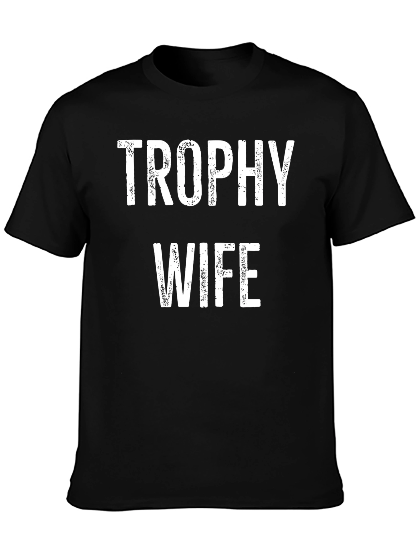 Trophy Wife Graphic Tee - Black Cotton