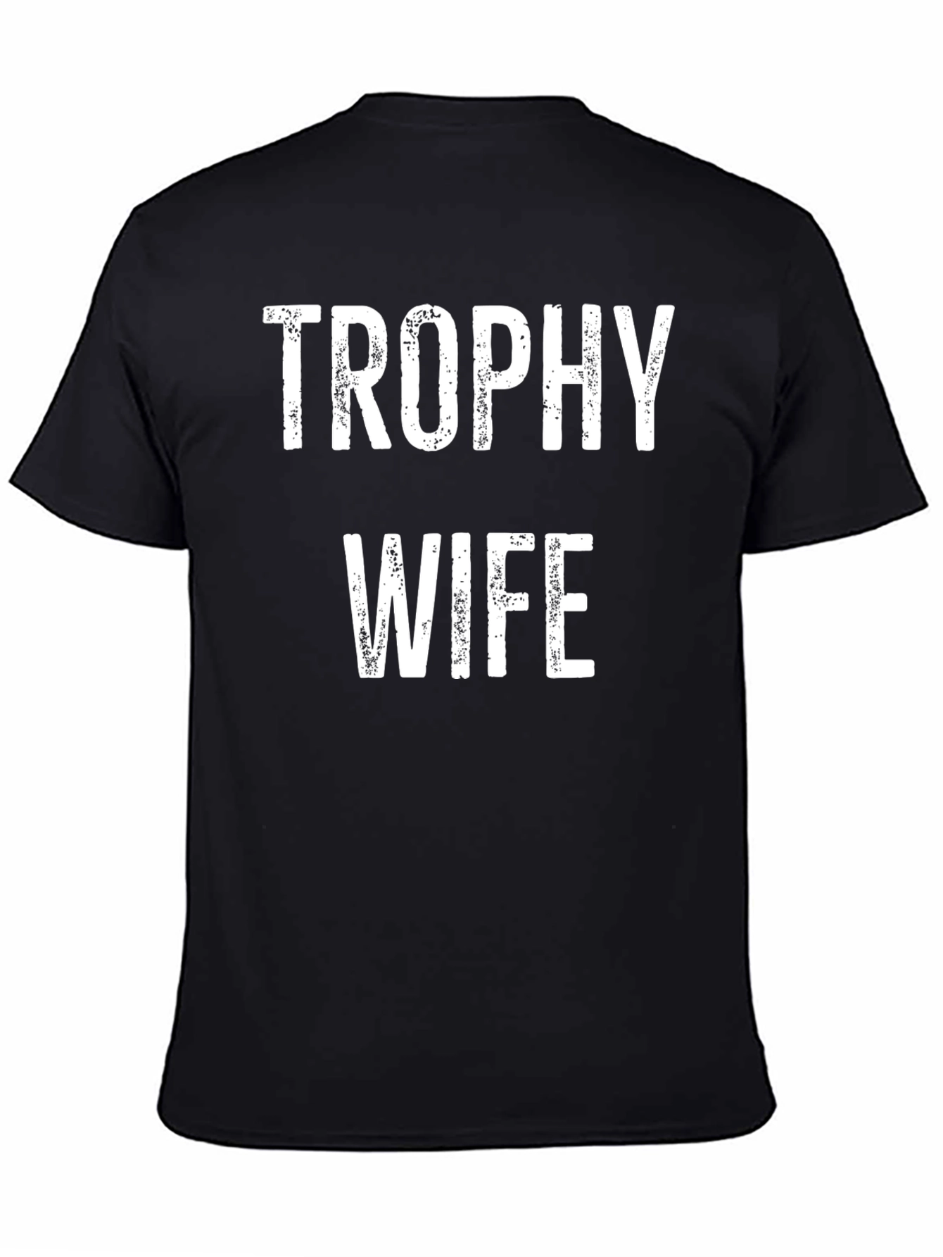 Trophy Wife Graphic Tee - Black Cotton