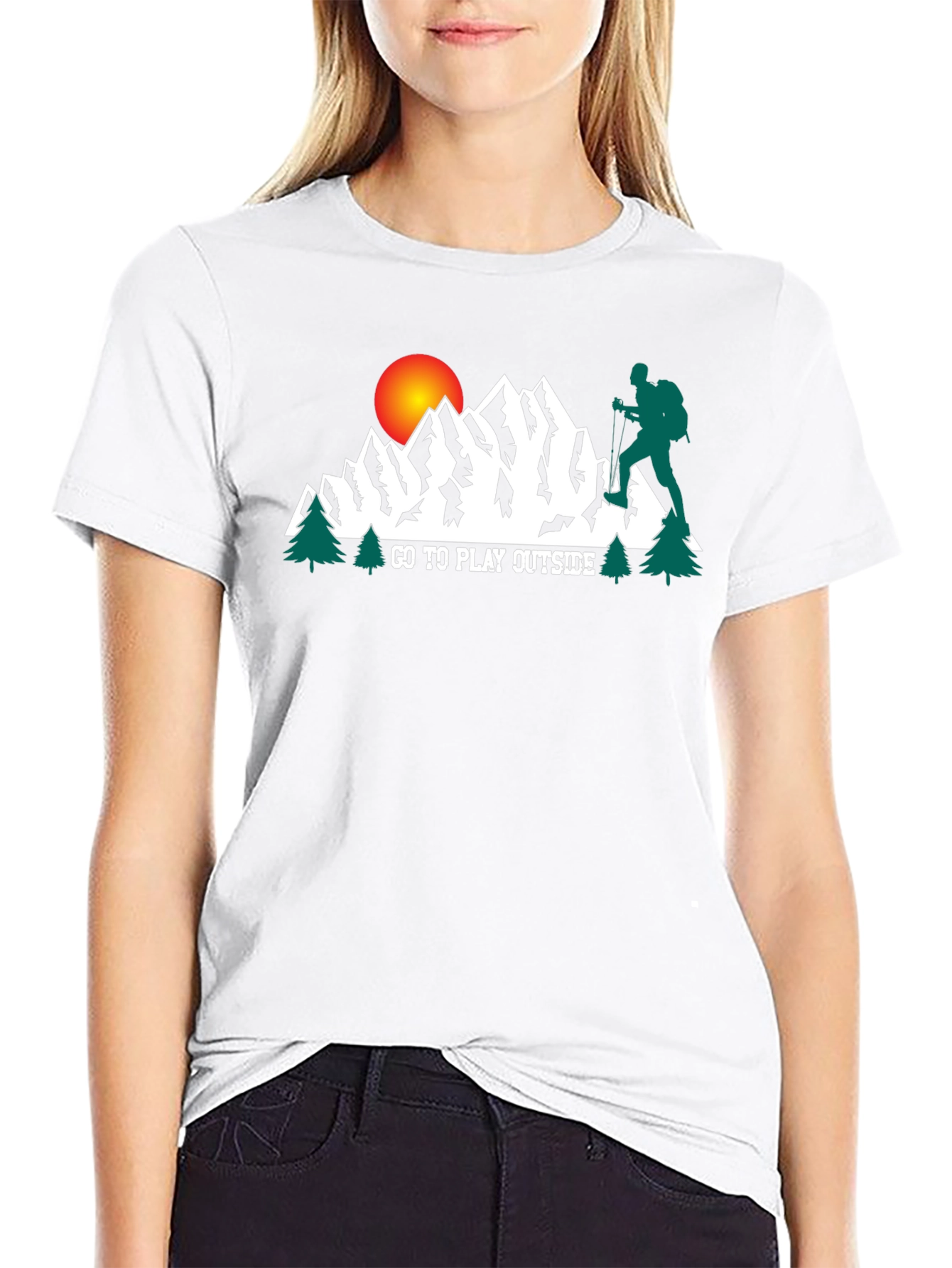 Go Play Outside Graphic Tee - Mountain Adventure Shirt